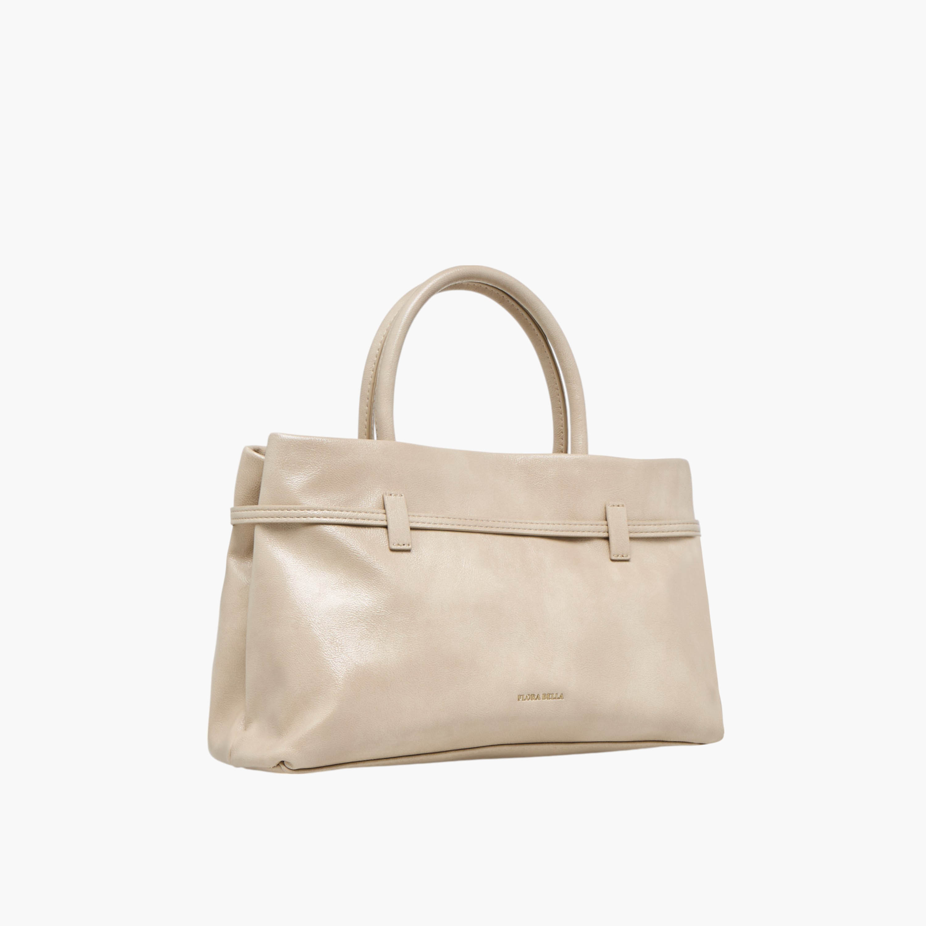 Flora Bella Solid Tote Bag with Buckle Accent and Zip Closure-women-bagsandwallets-handbags-image-4