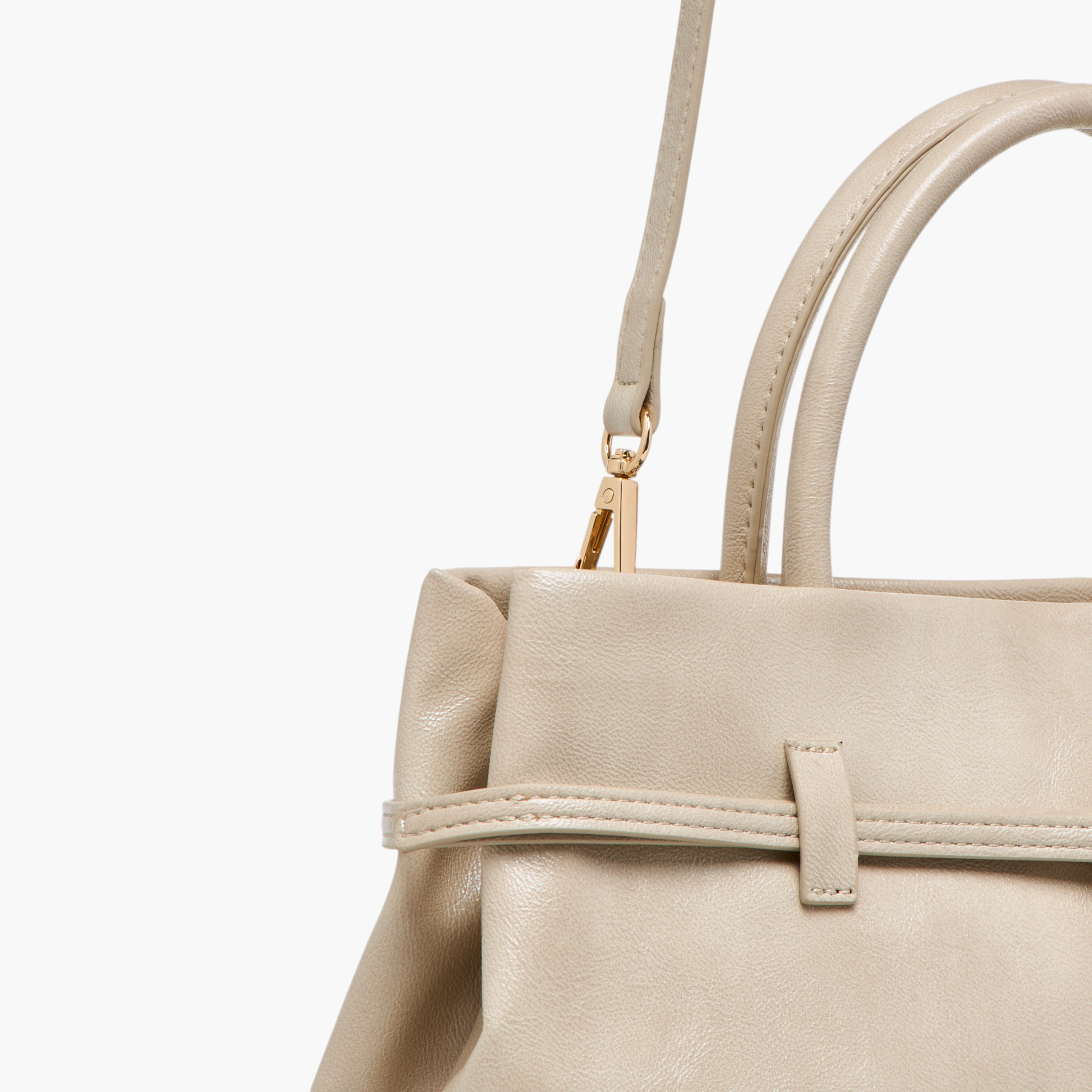 Flora Bella Solid Tote Bag with Buckle Accent and Zip Closure-women-bagsandwallets-handbags-image-6