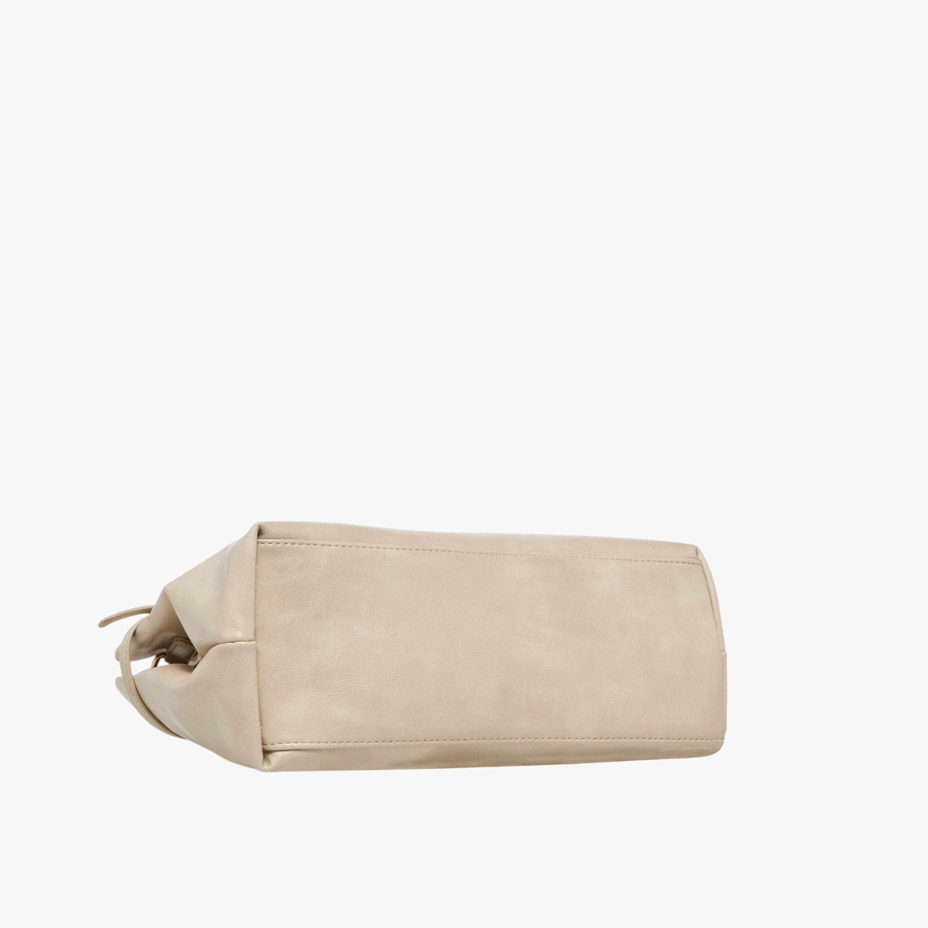 Flora Bella Solid Tote Bag with Buckle Accent and Zip Closure-women-bagsandwallets-handbags-image-8