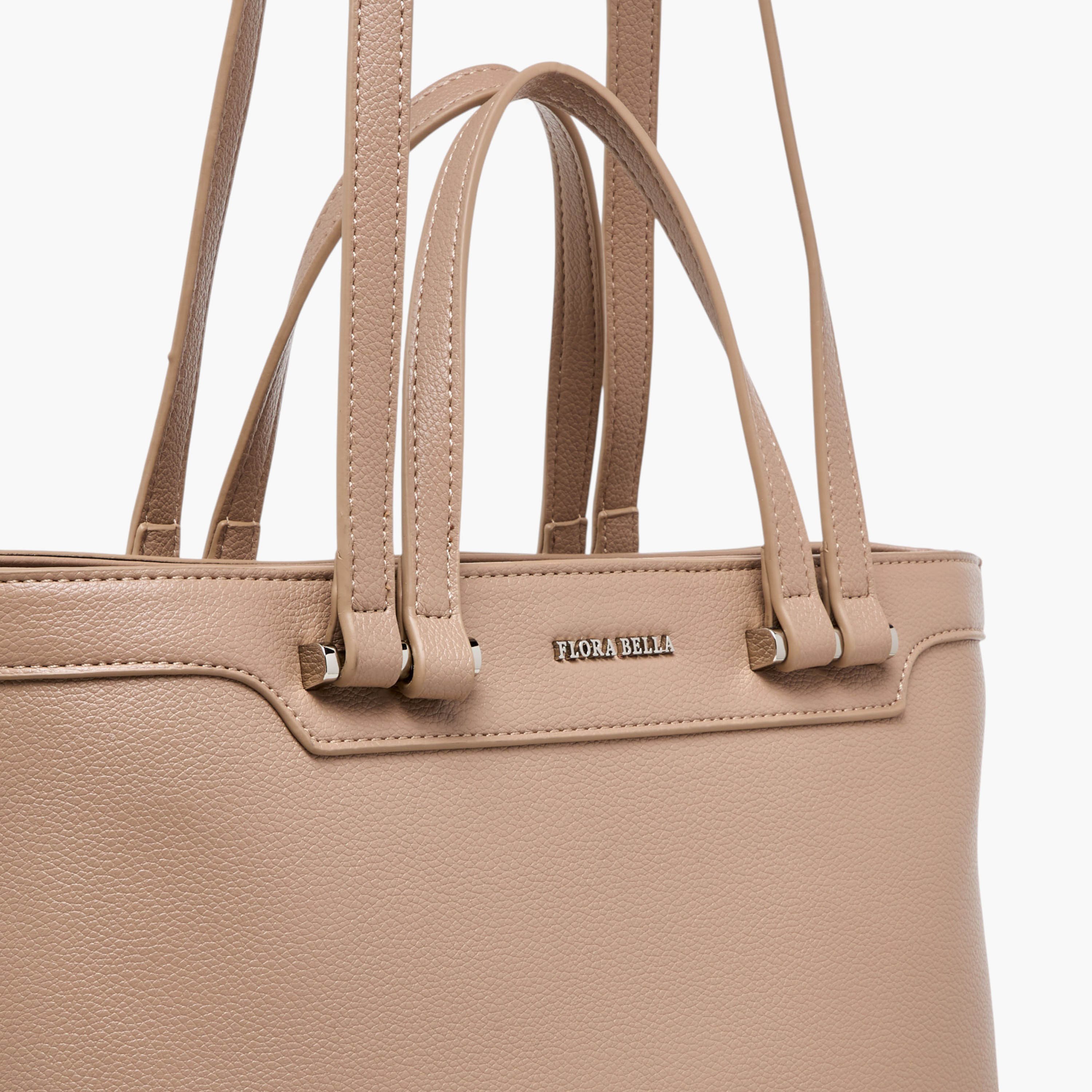 شنطة توتي سادة بمقبض مزدوج وسحاب إغلاق من فلورا بيلا-women-bagsandwallets-handbags-image-5