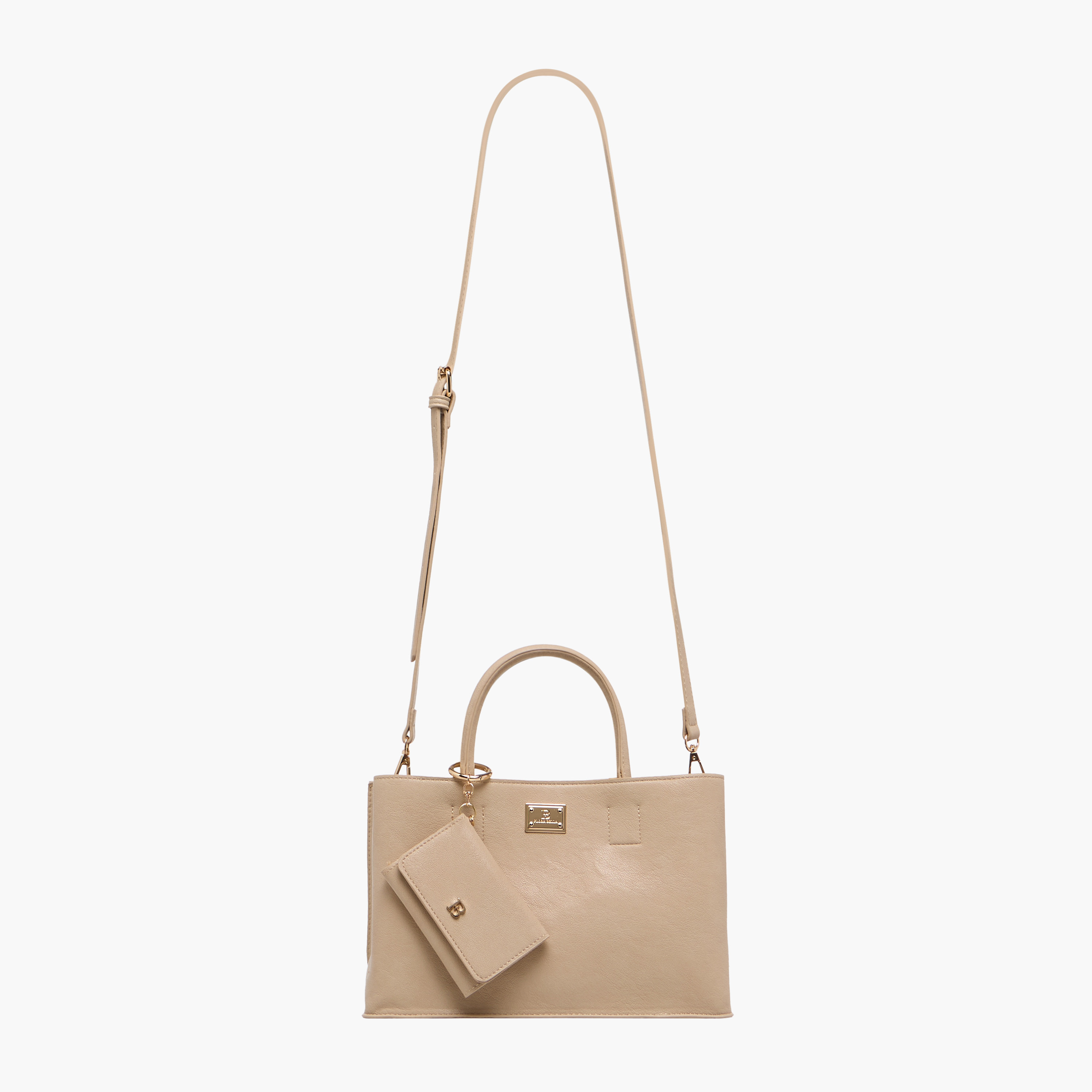 شنطة توتي سادة بحزام قابل للتعديل وسنطة صغيرة قابلة للفصل من فلورا بيلا-women-bagsandwallets-handbags-image-3