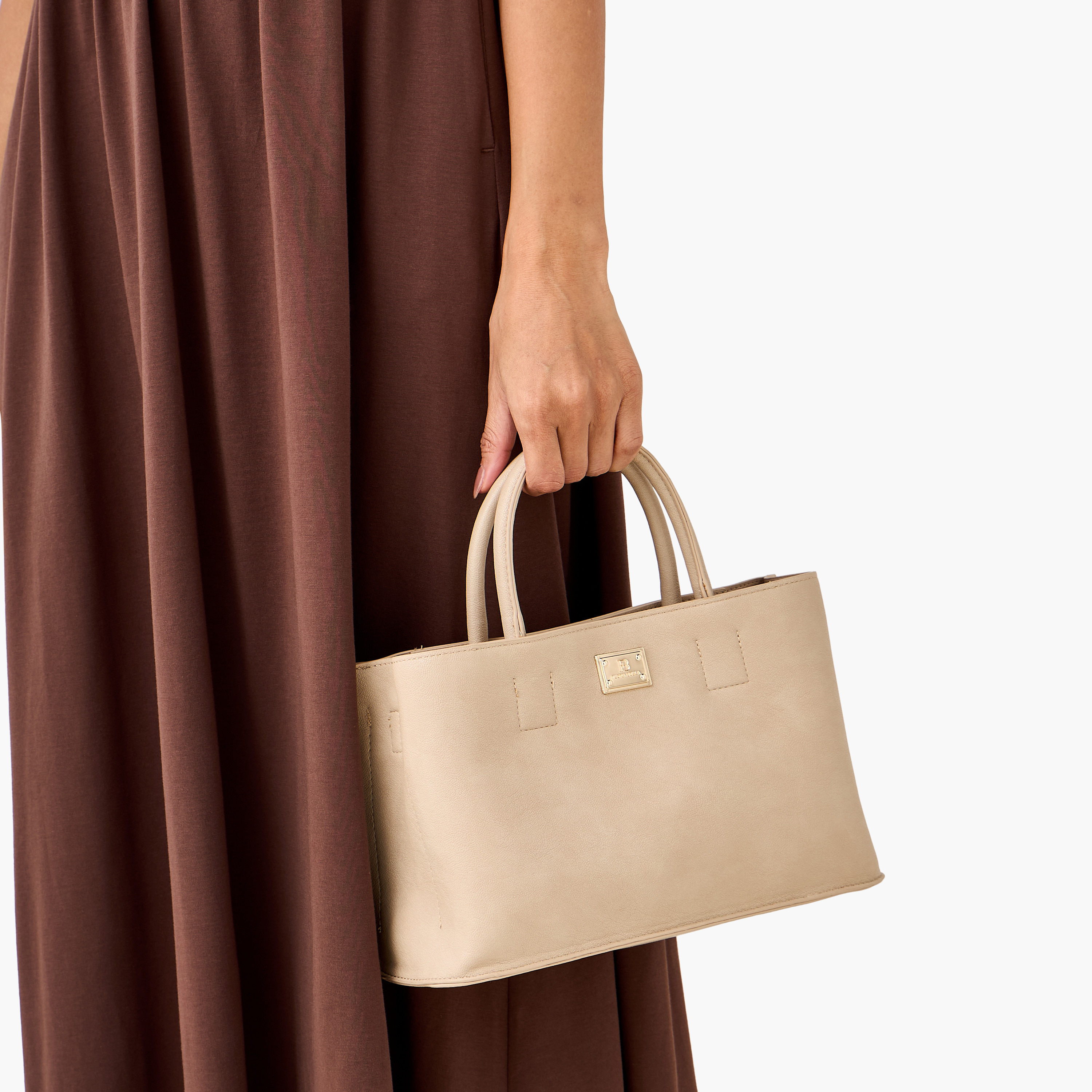 شنطة توتي سادة بحزام قابل للتعديل وسنطة صغيرة قابلة للفصل من فلورا بيلا-women-bagsandwallets-handbags-image-9