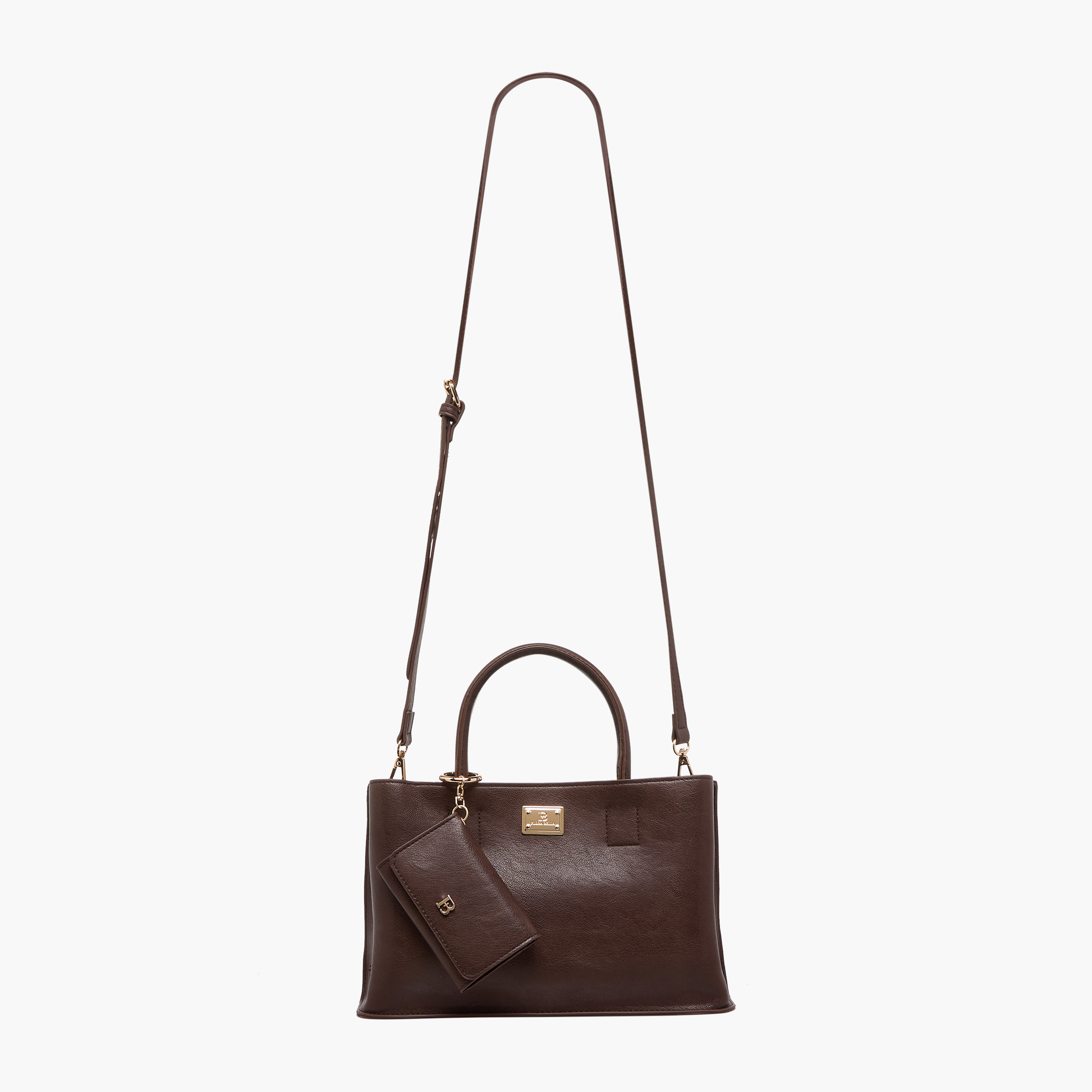 Flora Bella Solid Tote Bag with Adjustable Strap and Detachable Pouch-women-bagsandwallets-handbags-image-3