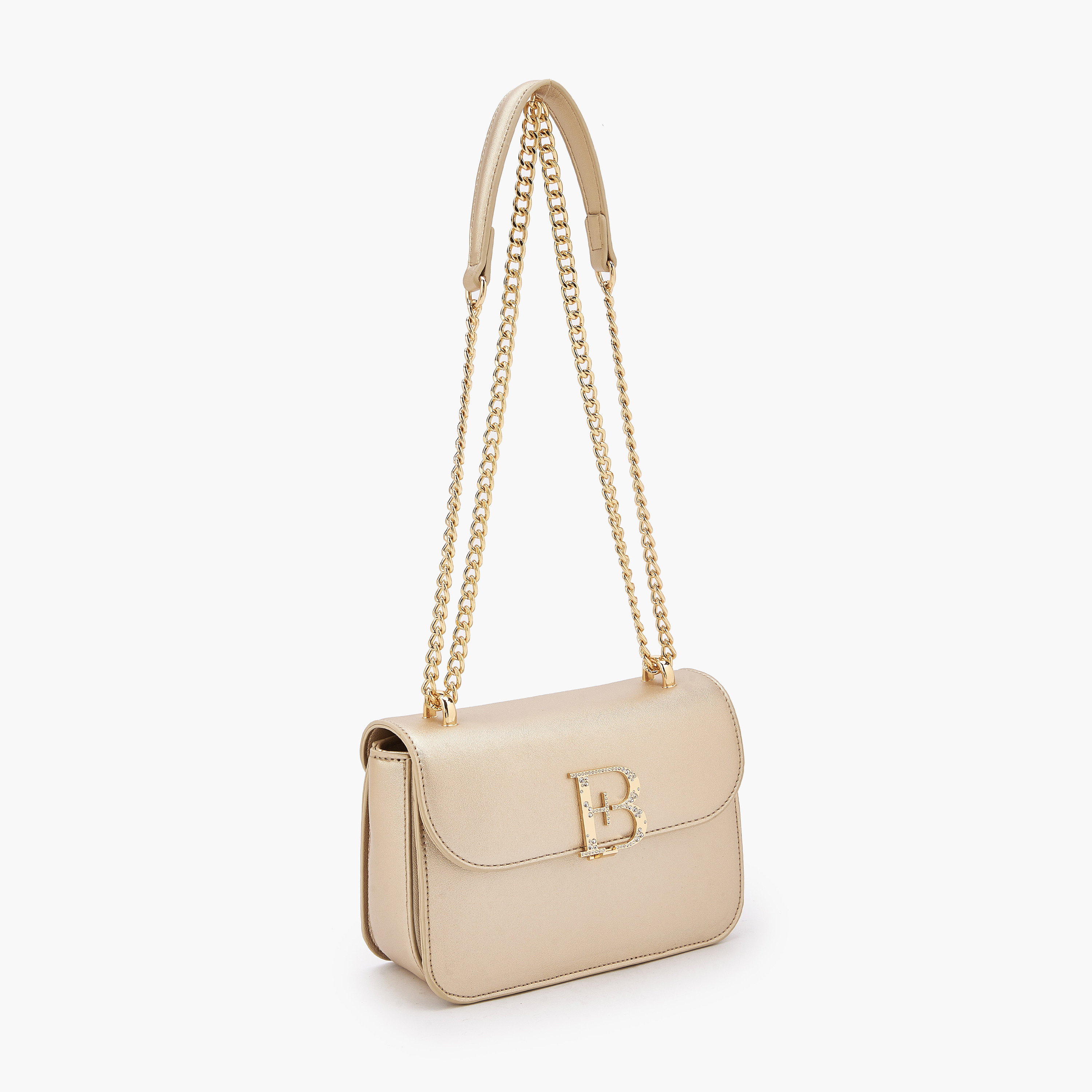 شنطة كروس بودي مزينة بشعار مع حزام سلسلة من فلورا بيلا-women-bagsandwallets-handbags-image-4