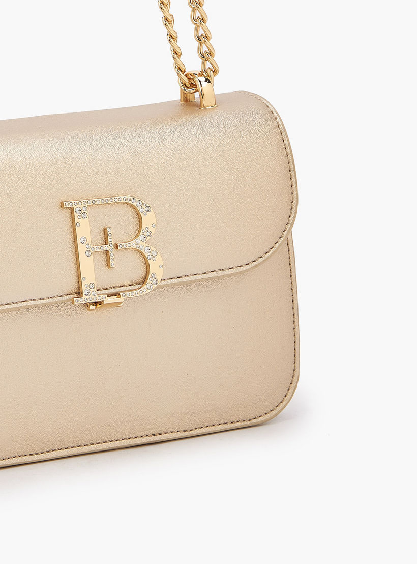شنطة كروس بودي مزينة بشعار مع حزام سلسلة من فلورا بيلا-women-bagsandwallets-handbags-image-6