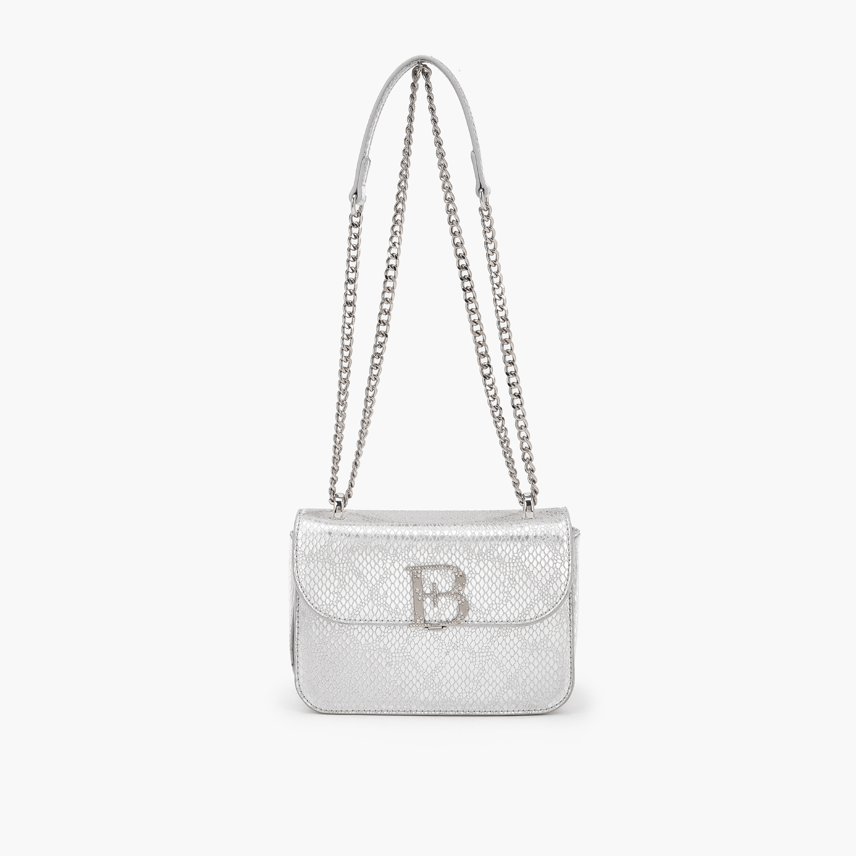 شنطة كروس بودي مزينة بشعار مع حزام سلسلة من فلورا بيلا-women-bagsandwallets-handbags-image-1
