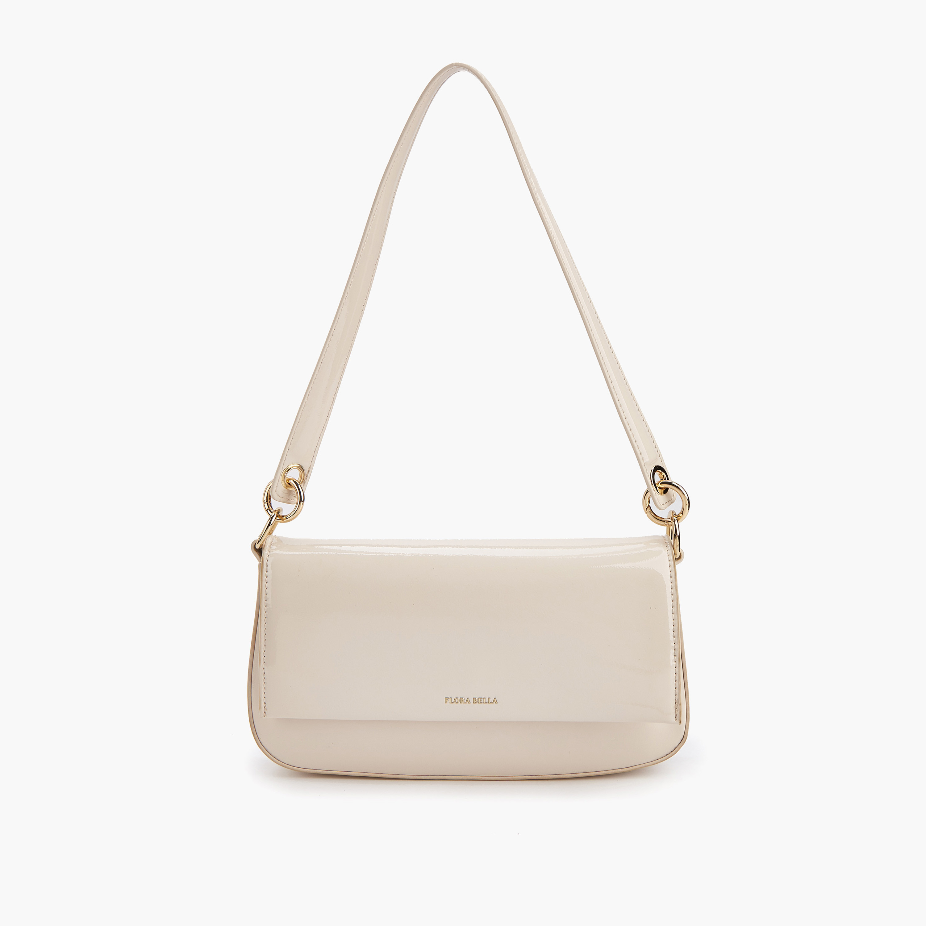 Flora Bella Solid Shoulder Bag with Strap Handle and Flap Closure-women-bagsandwallets-handbags-image-1