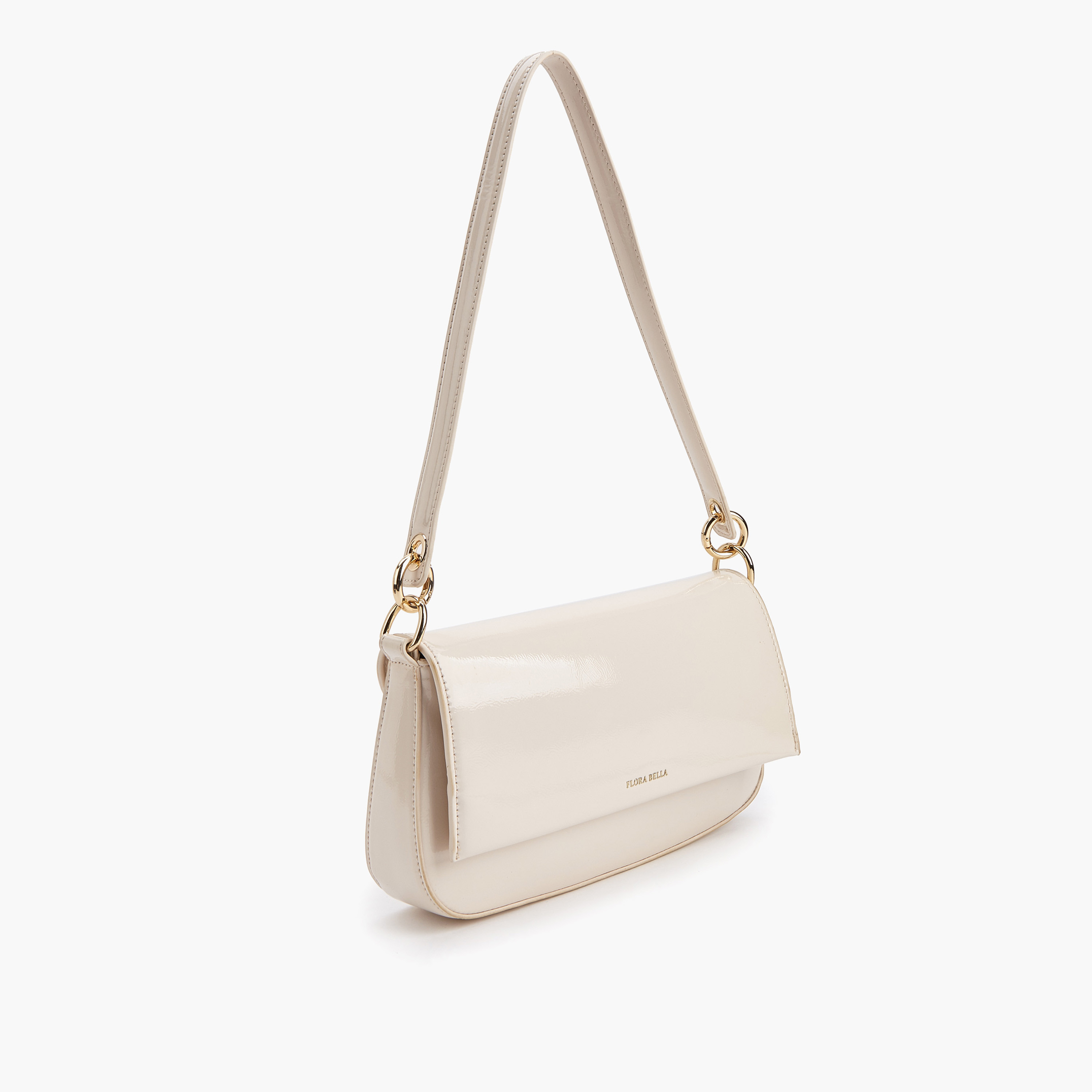 Flora Bella Solid Shoulder Bag with Strap Handle and Flap Closure-women-bagsandwallets-handbags-image-5
