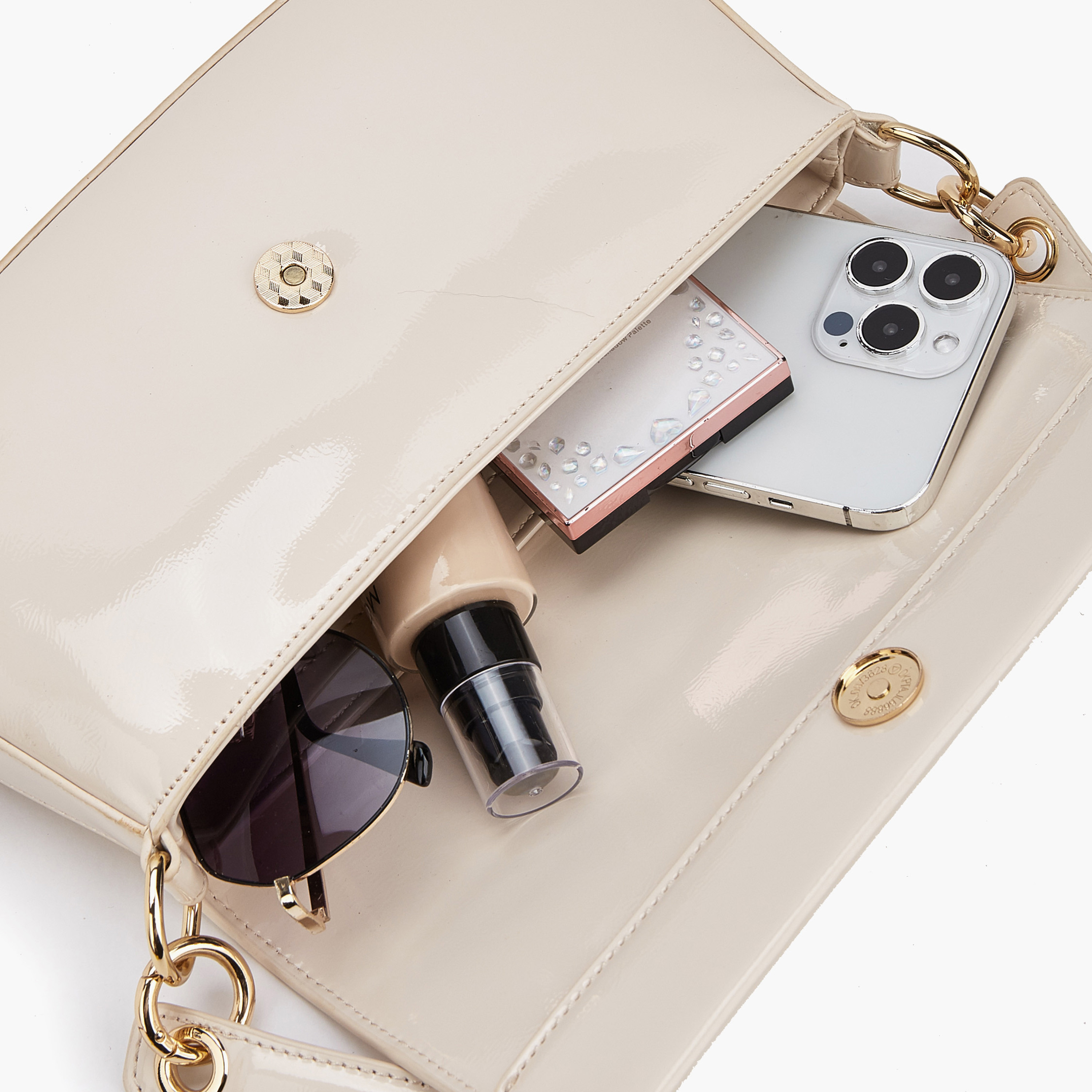 Flora Bella Solid Shoulder Bag with Strap Handle and Flap Closure-women-bagsandwallets-handbags-image-8