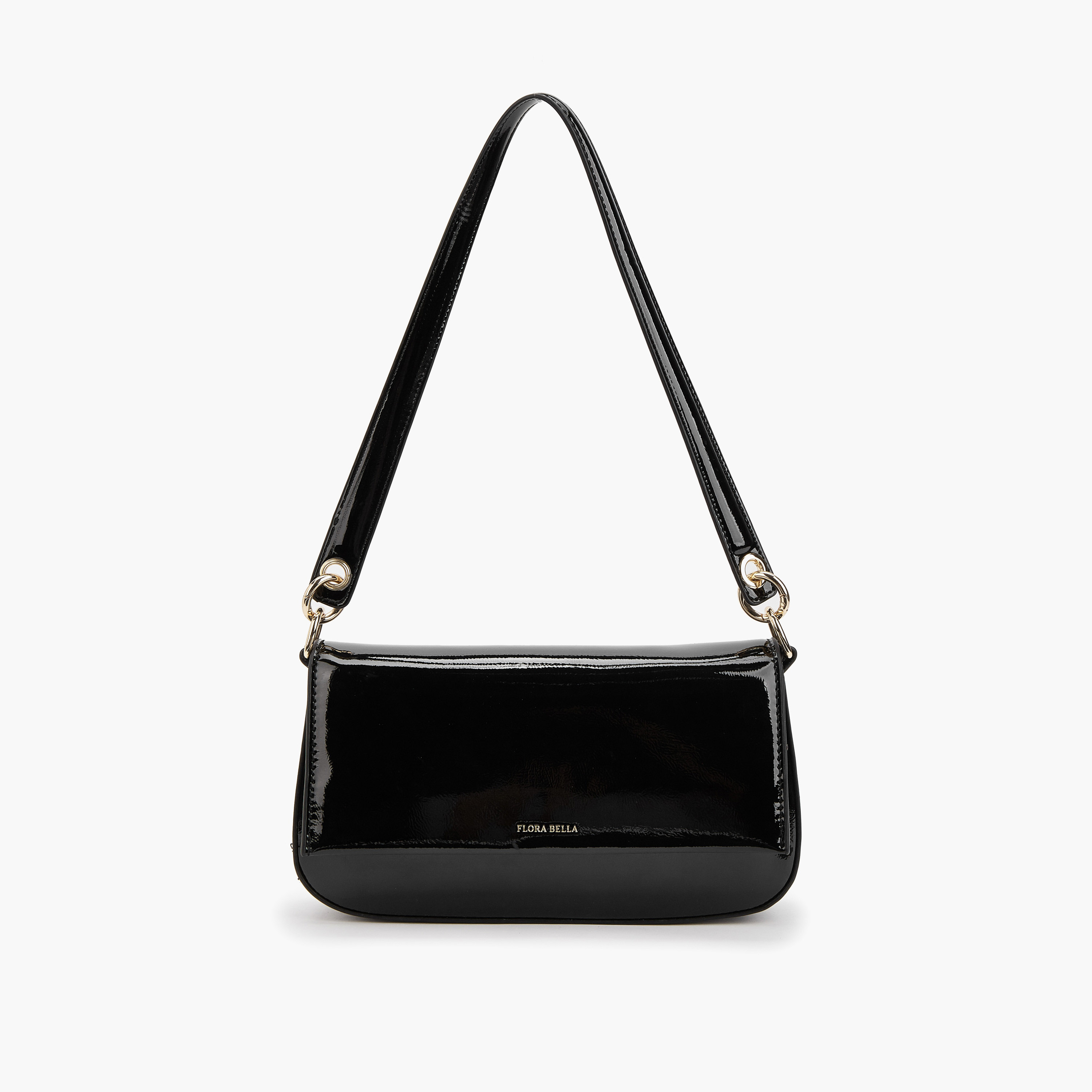 شنطة كتف سادة بمقبض حزام وطية إغلاق من فلورا بيلا-women-bagsandwallets-handbags-image-1