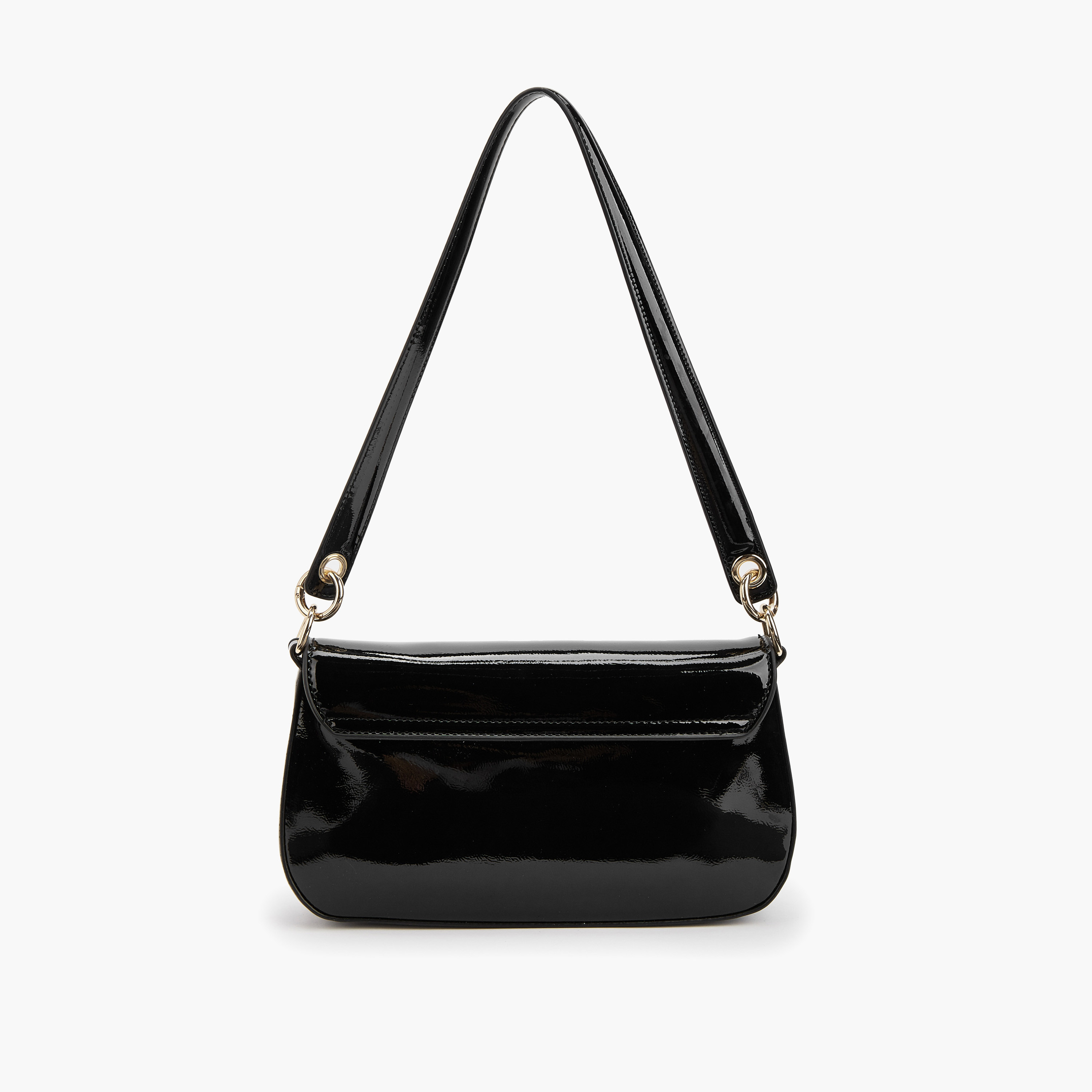 شنطة كتف سادة بمقبض حزام وطية إغلاق من فلورا بيلا-women-bagsandwallets-handbags-image-2