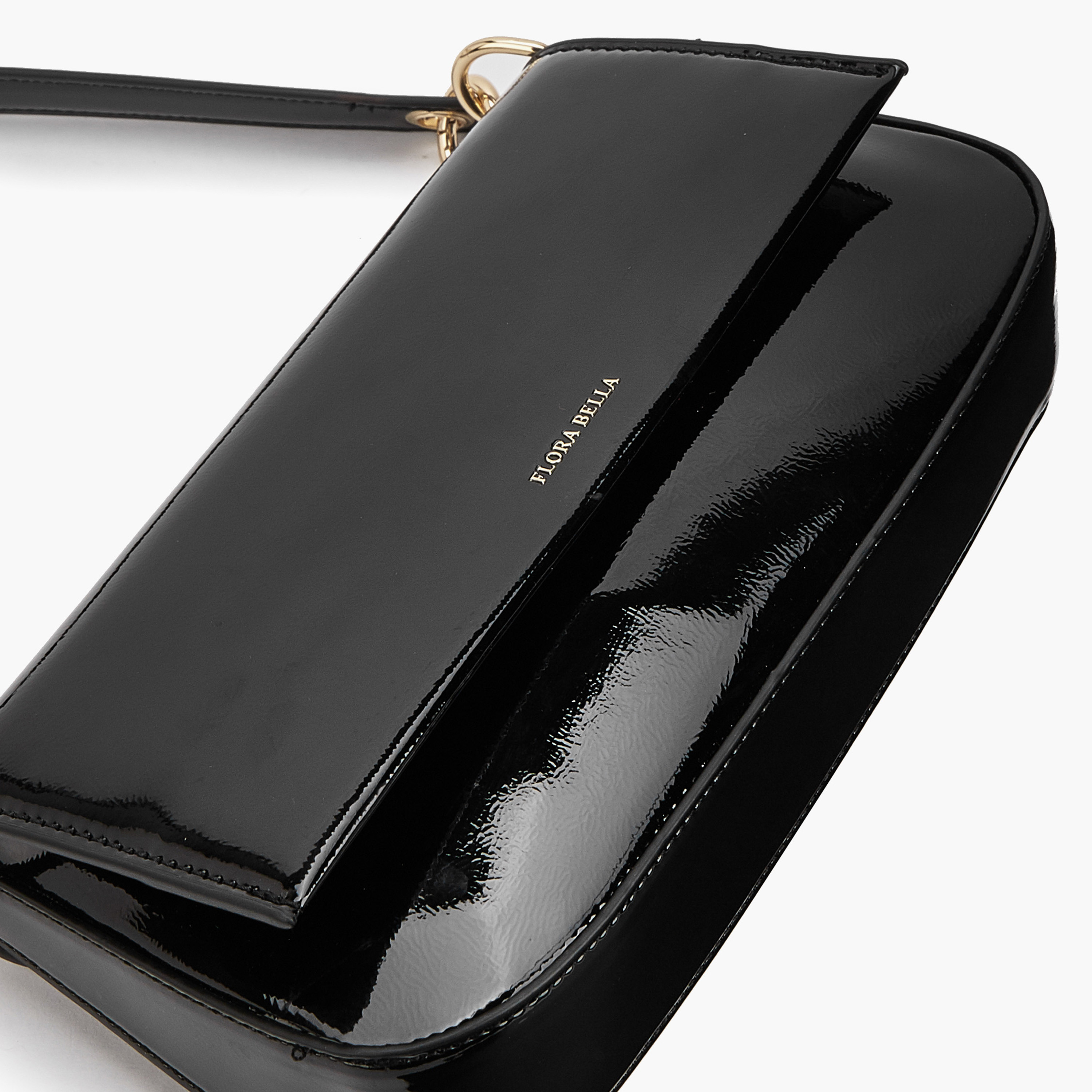 شنطة كتف سادة بمقبض حزام وطية إغلاق من فلورا بيلا-women-bagsandwallets-handbags-image-6