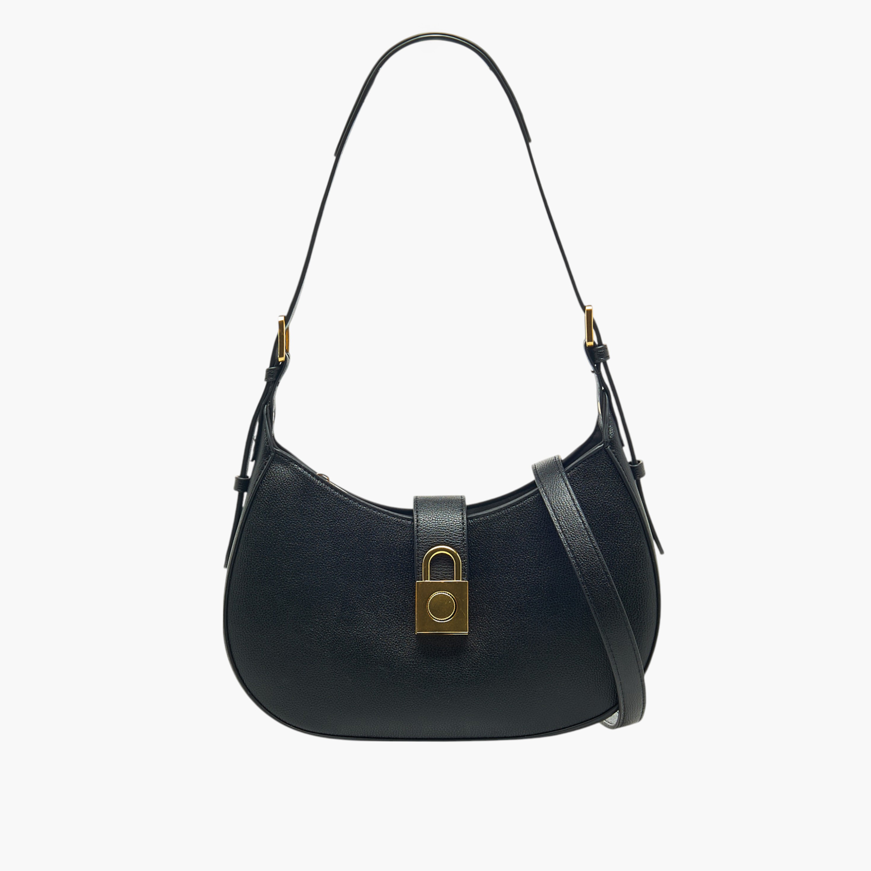 Flora Bella Solid Shoulder Bag with Adjustable Strap and Zip Closure-women-bagsandwallets-handbags-image-1