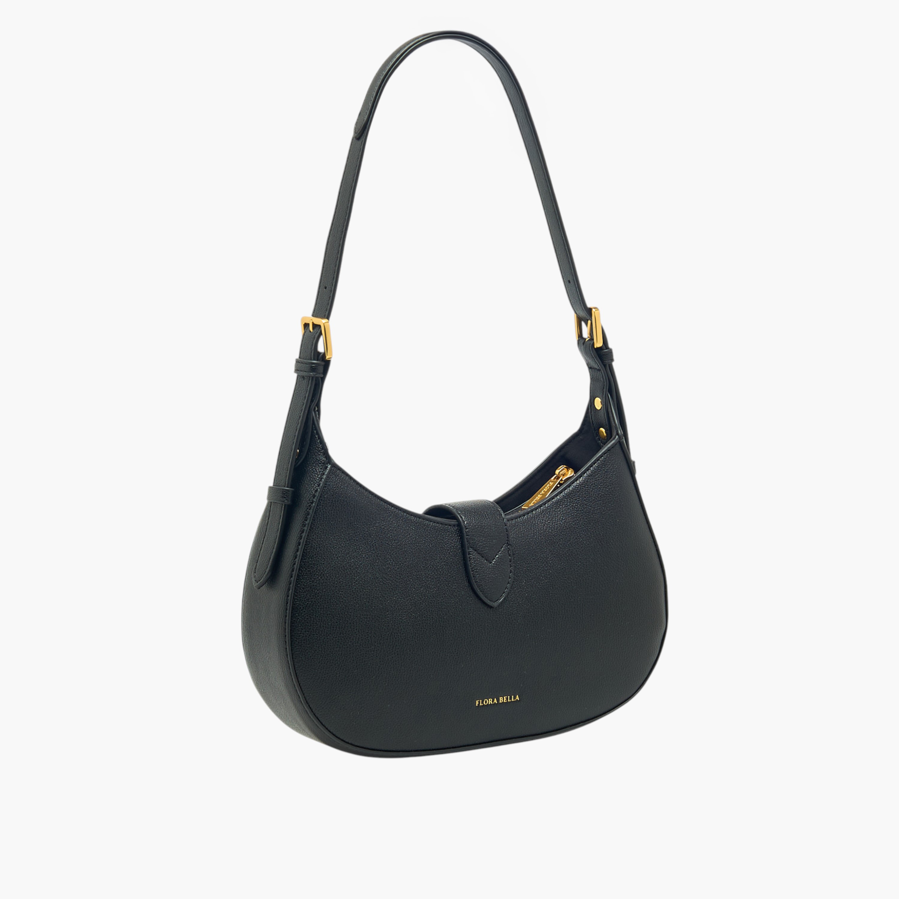 Flora Bella Solid Shoulder Bag with Adjustable Strap and Zip Closure-women-bagsandwallets-handbags-image-4