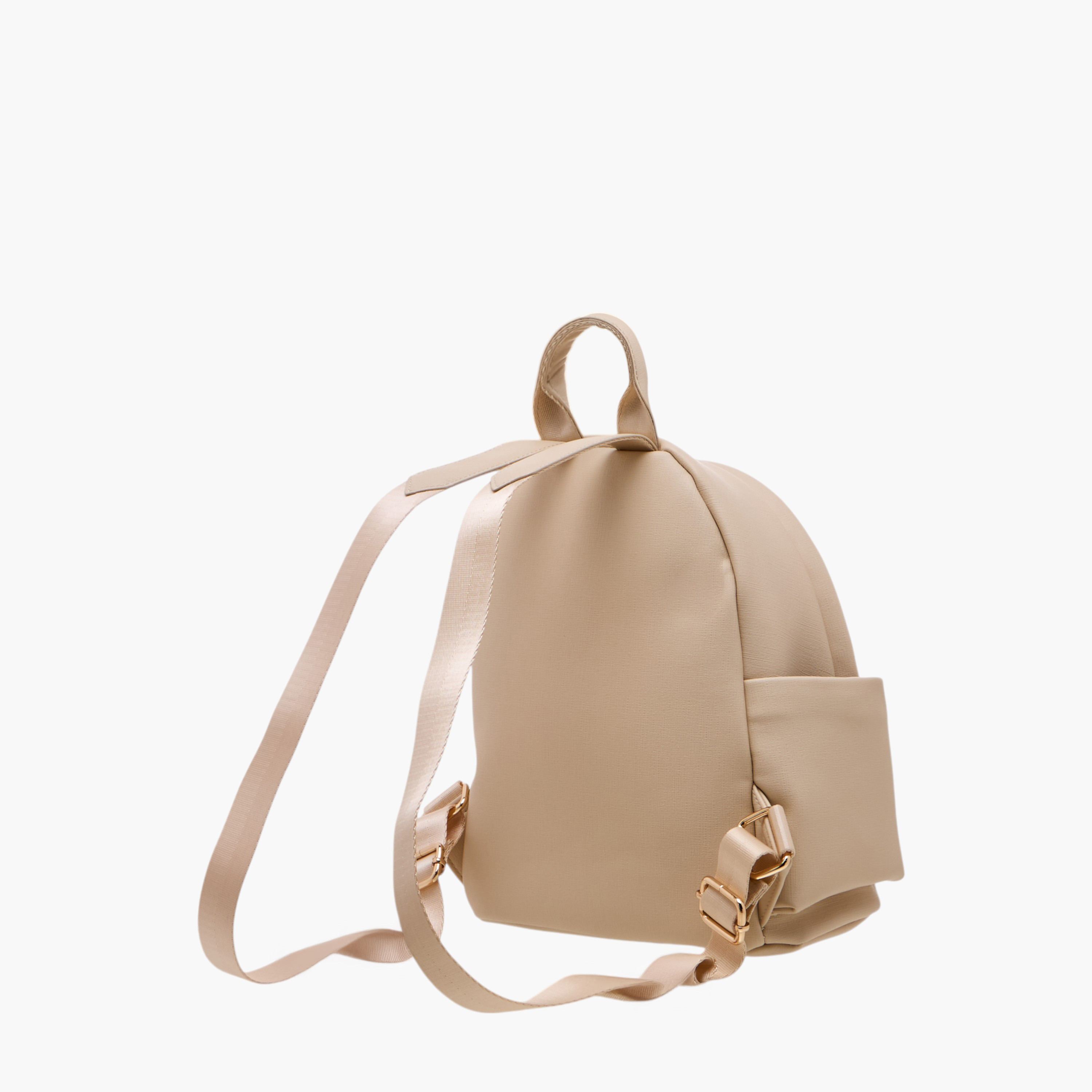 Flora Bella Solid Backpack with Adjustable Straps and Zip Closure - 14x27x32 cm-women-bagsandwallets-backpacks-image-3