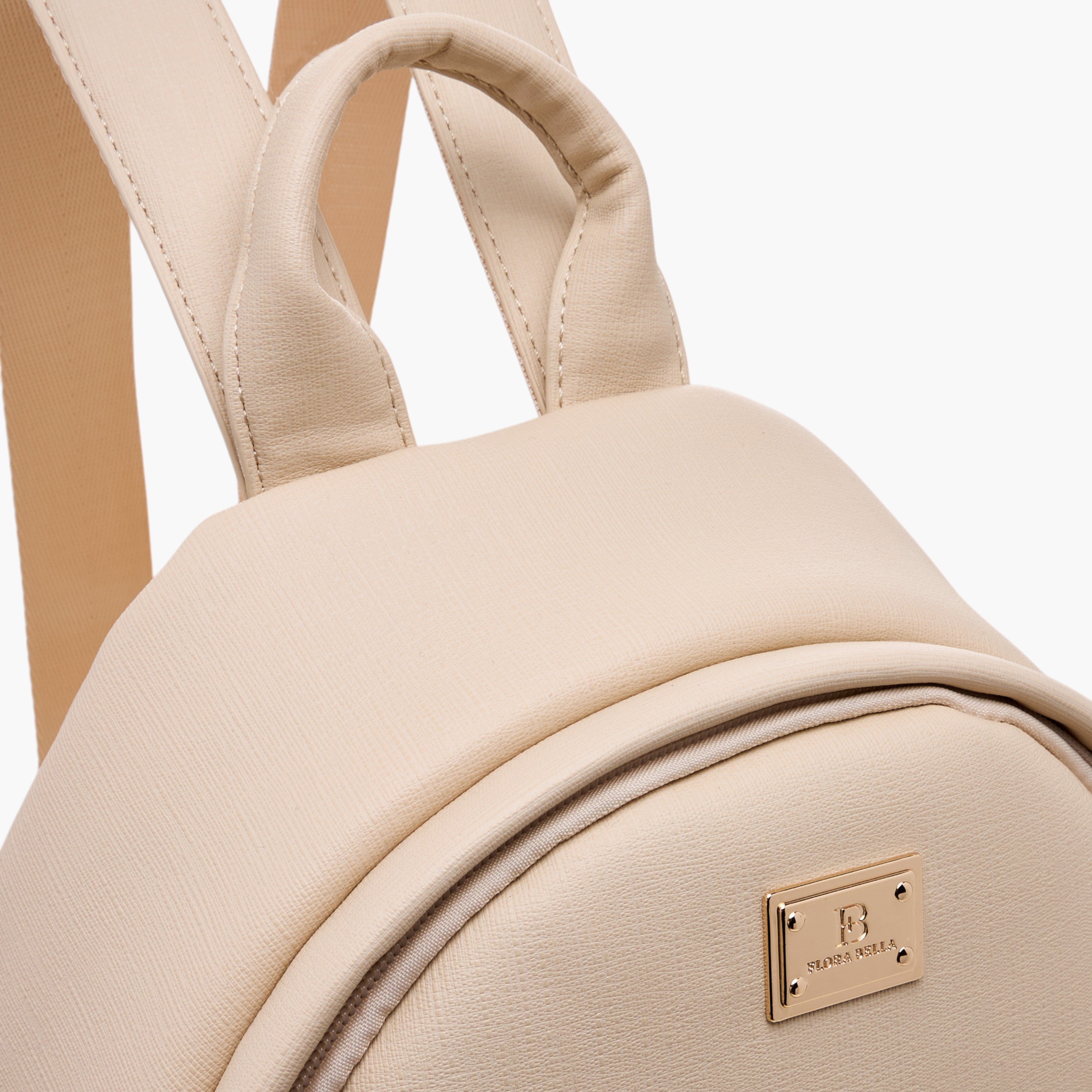 Flora Bella Solid Backpack with Adjustable Straps and Zip Closure - 14x27x32 cm-women-bagsandwallets-backpacks-image-4