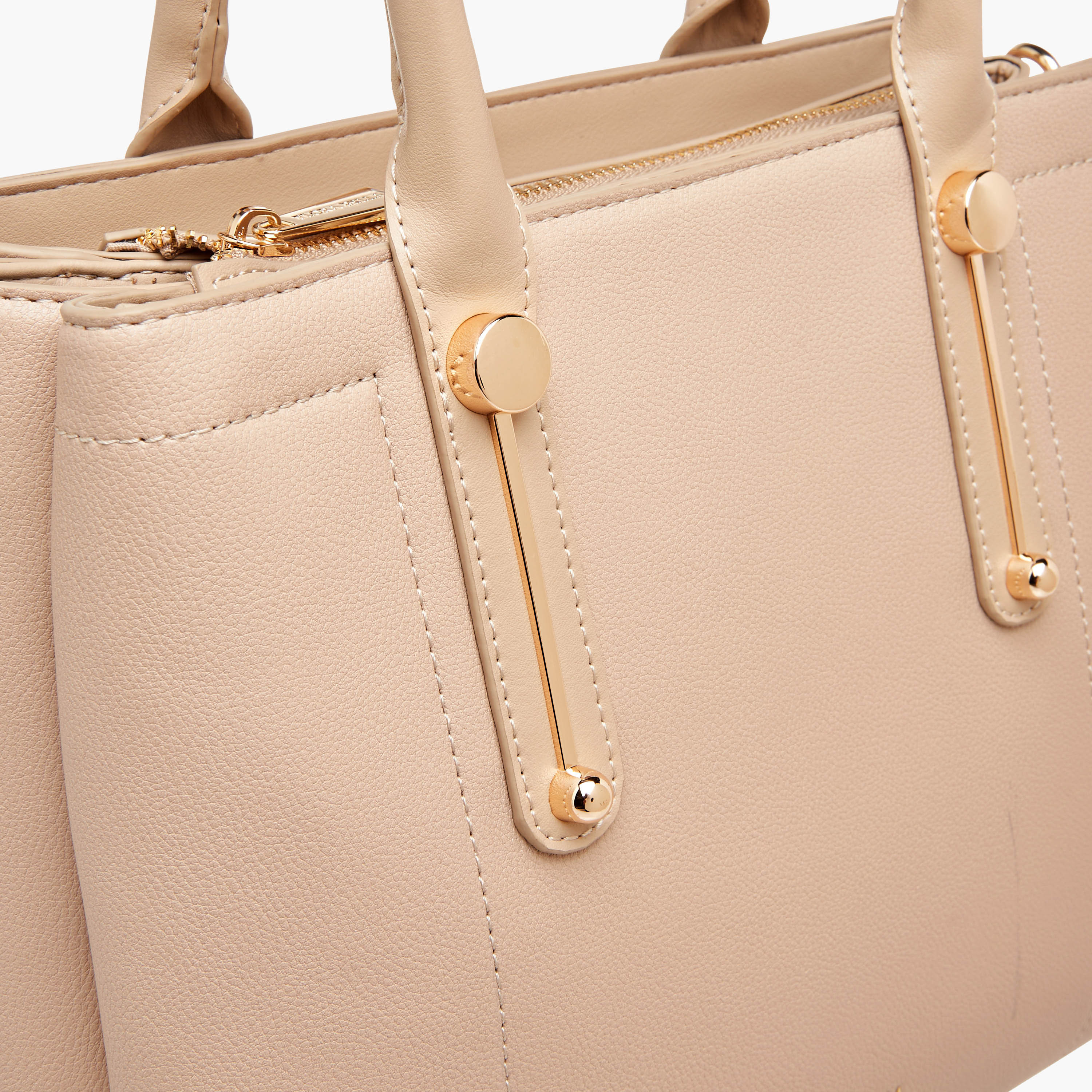 Flora Bella Textured Tote Bag with Zip Closure and Double Handle-women-bagsandwallets-handbags-image-5