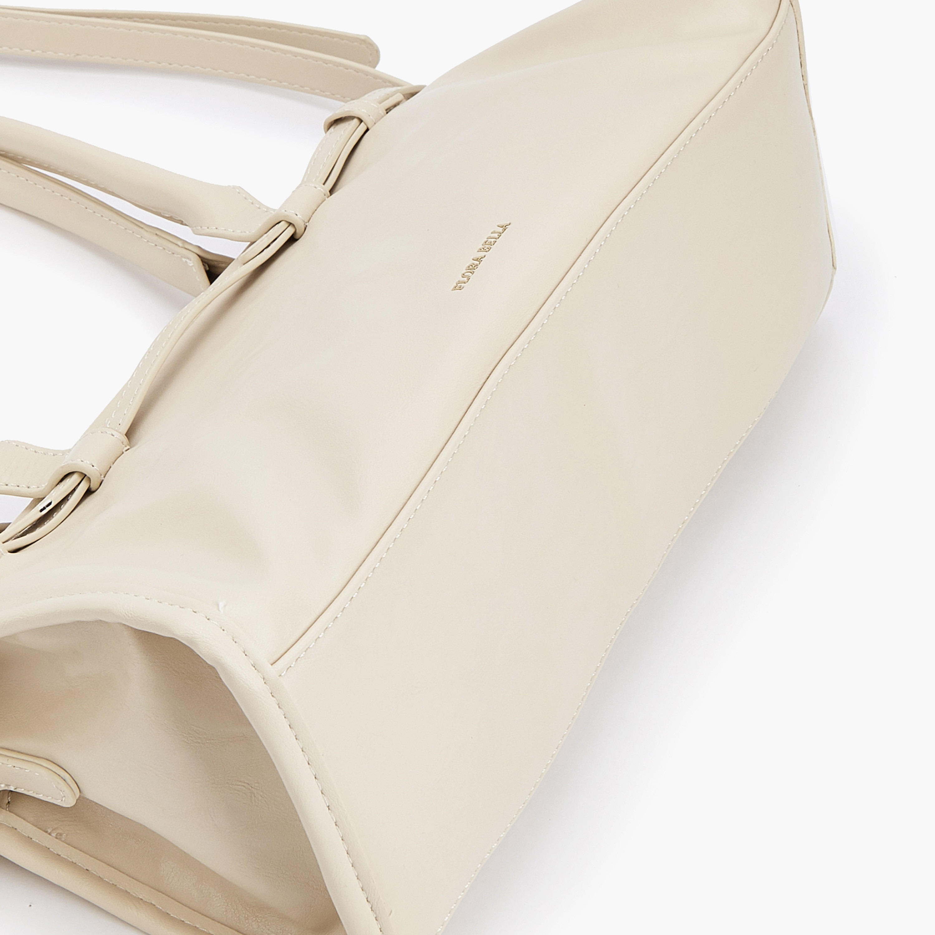 Flora Bella Solid Double Handle Tote Bag with Detachable Strap-women-bagsandwallets-handbags-image-7