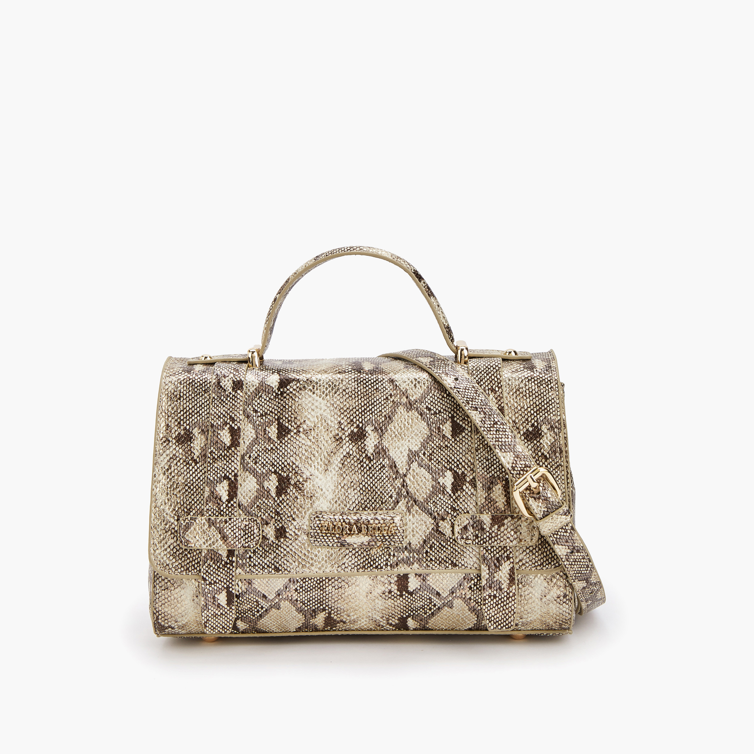 Flora Bella Animal Print Satchel Bag with Detachable Strap-women-bagsandwallets-handbags-image-1