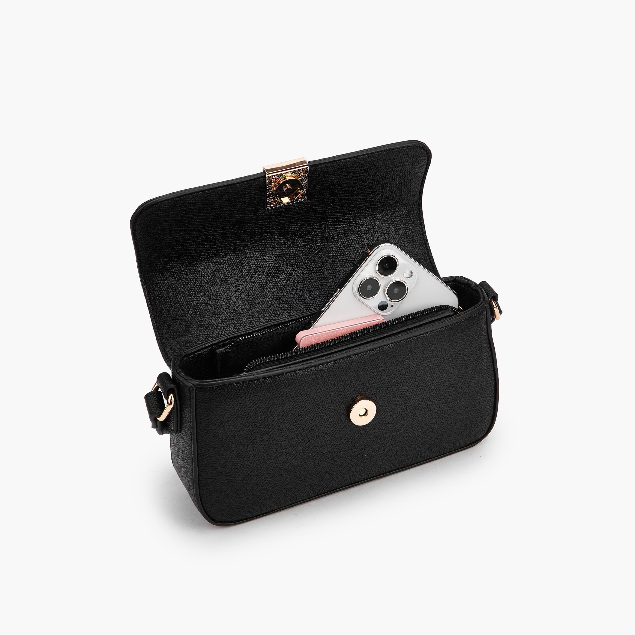شنطة كروس بودي بارزة الملمس بحزام قابل للتعديل من فلورا بيلا-women-bagsandwallets-handbags-image-8