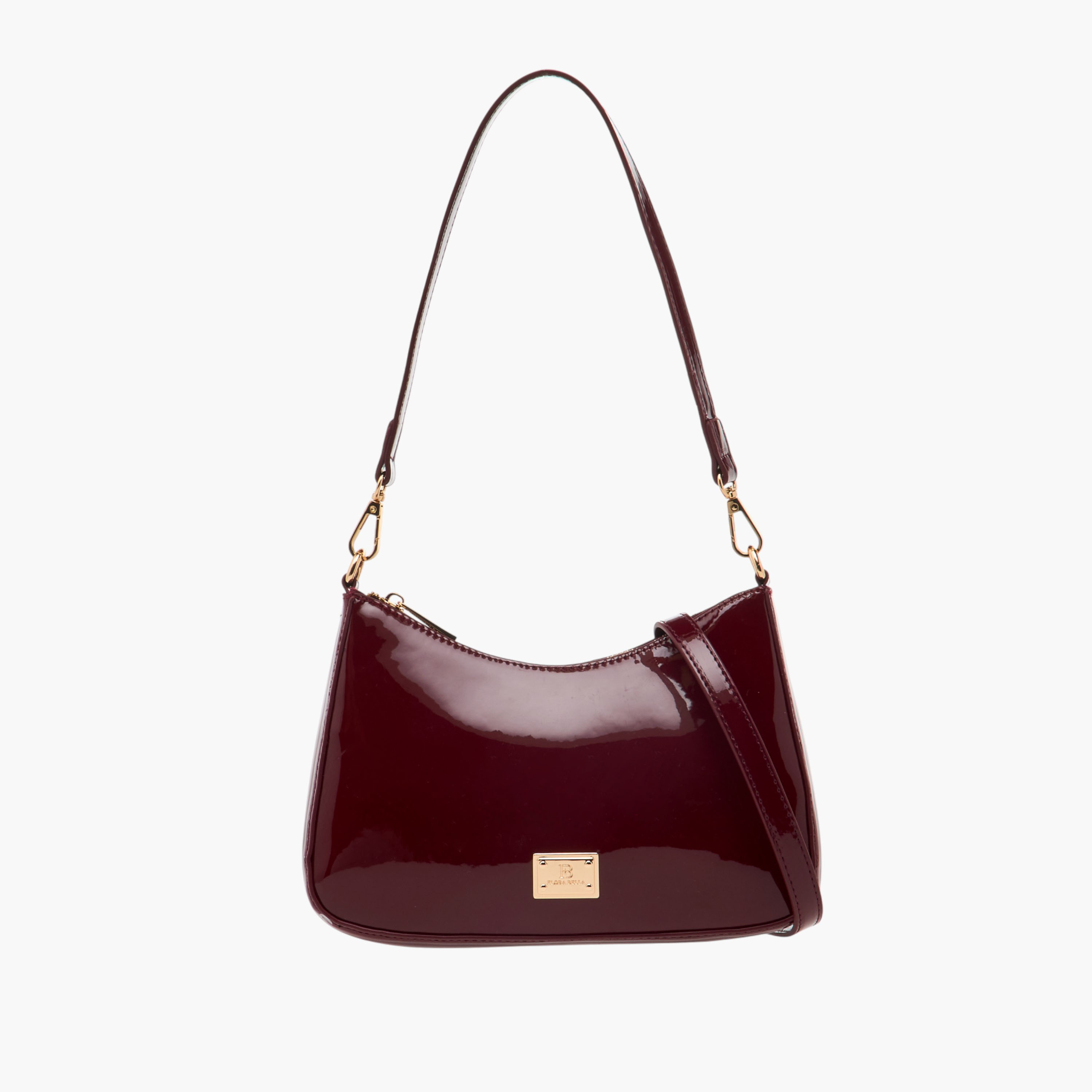 Flora Bella Solid Shoulder Bag with Zip Closure-women-bagsandwallets-handbags-image-1