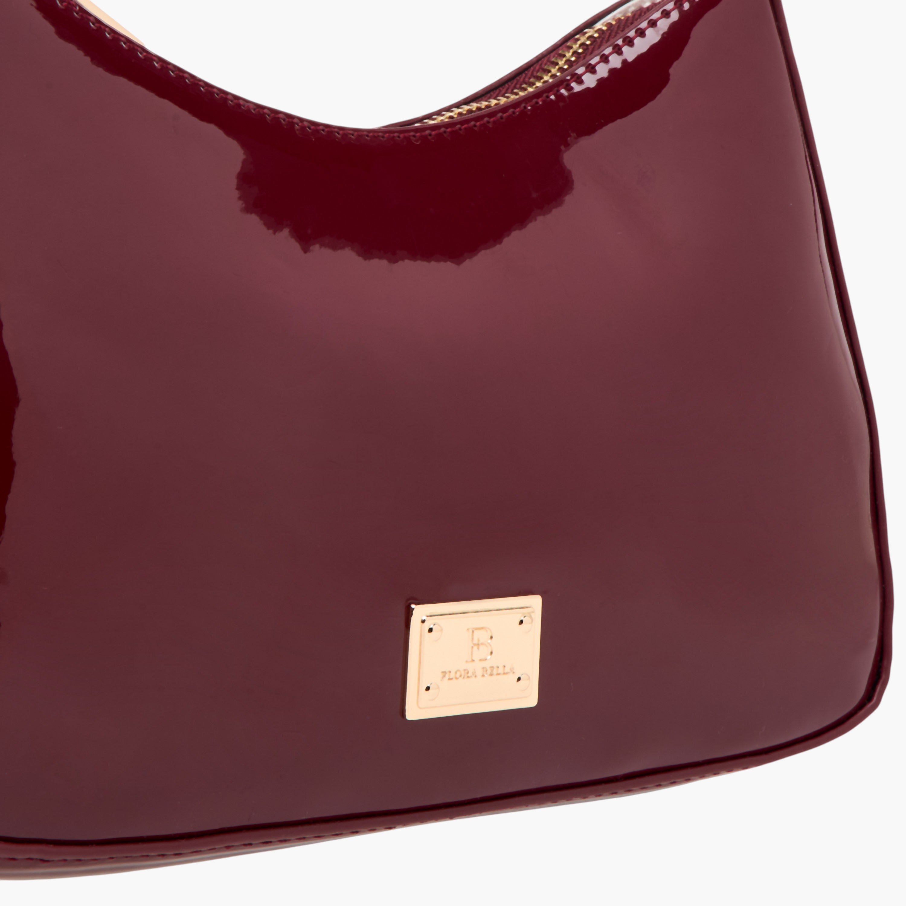 Flora Bella Solid Shoulder Bag with Zip Closure-women-bagsandwallets-handbags-image-4