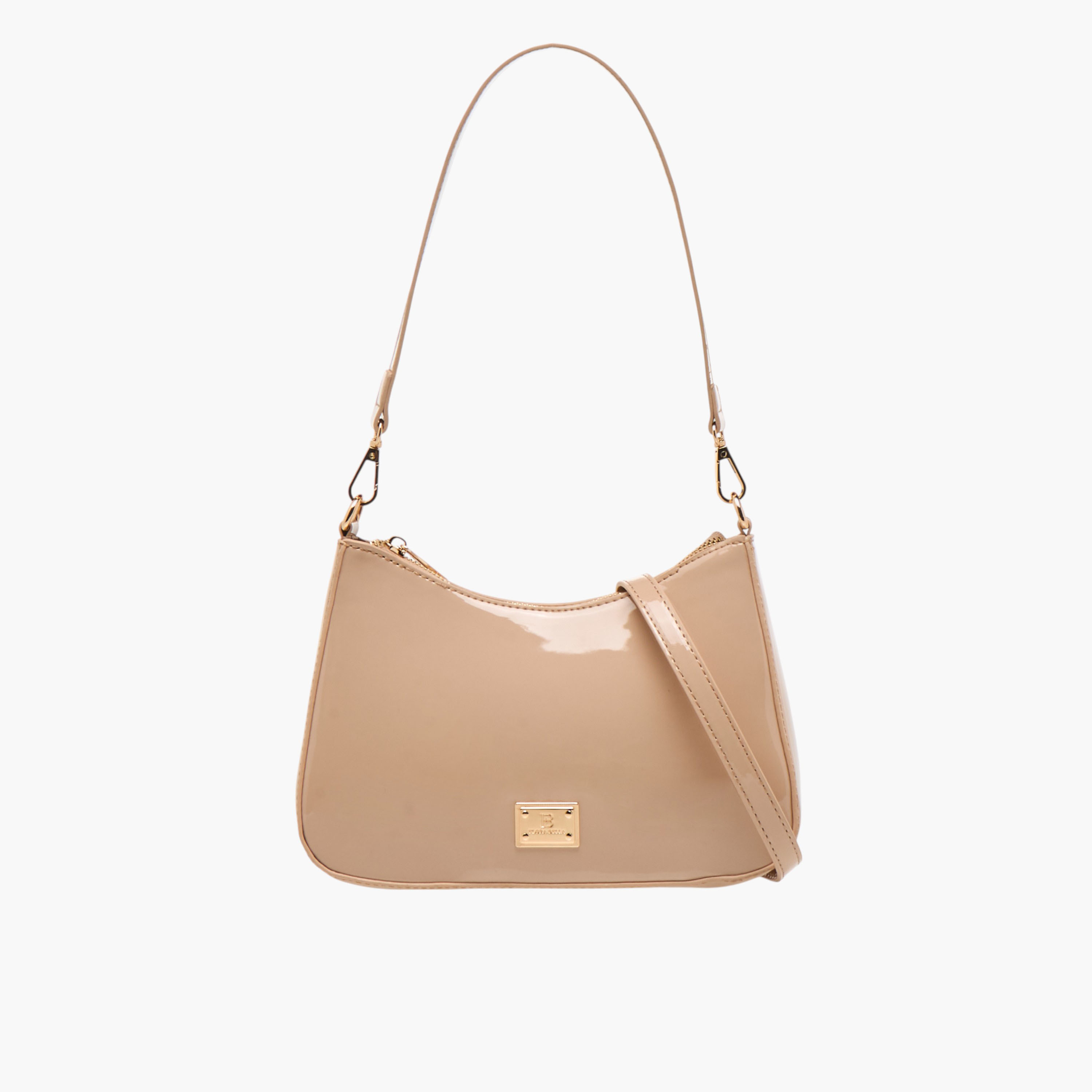 Flora Bella Solid Shoulder Bag with Zip Closure-women-bagsandwallets-handbags-image-1