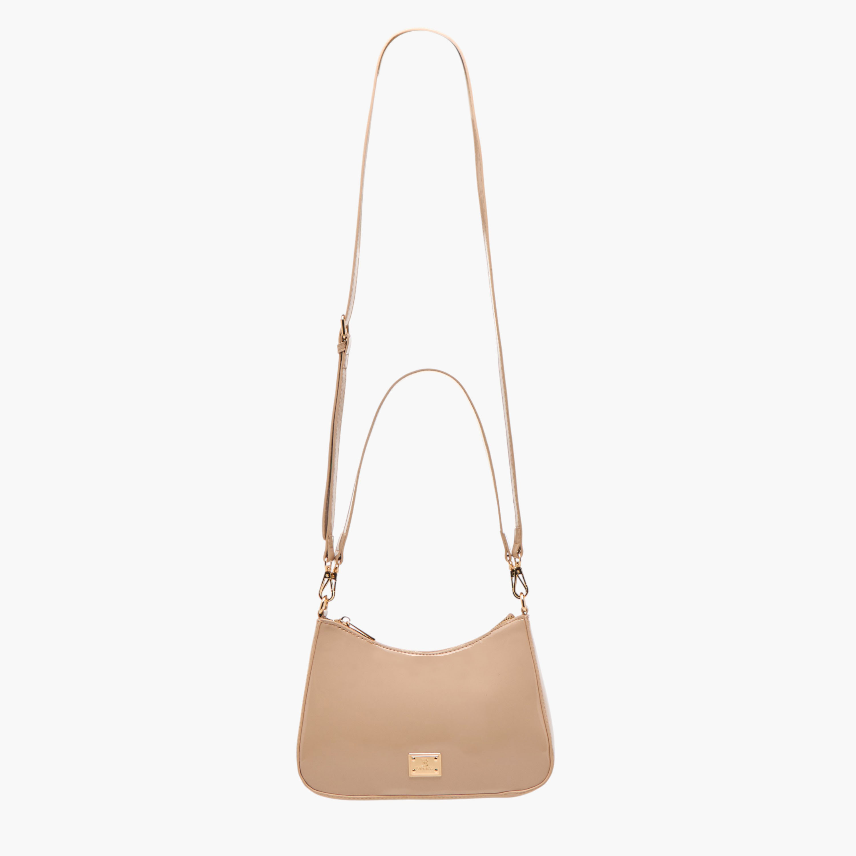 Flora Bella Solid Shoulder Bag with Zip Closure-women-bagsandwallets-handbags-image-2