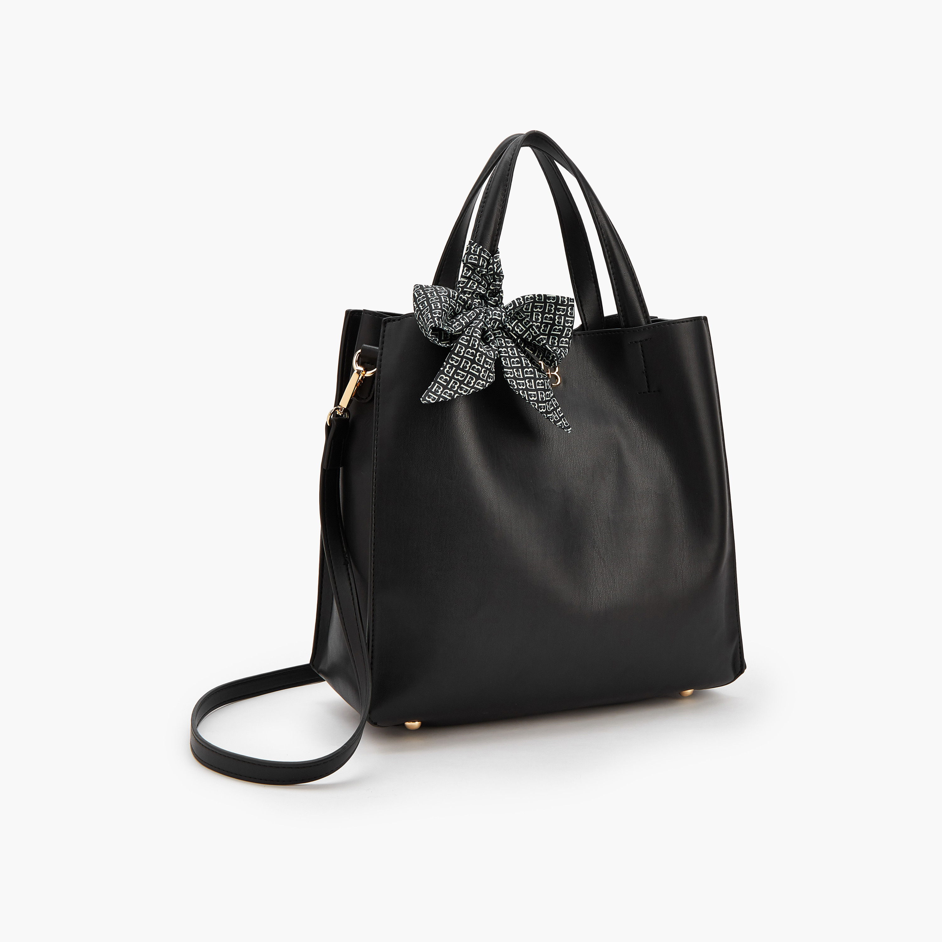 Flora Bella Double Handle Tote Bag with Scarf Accent-women-bagsandwallets-handbags-image-3