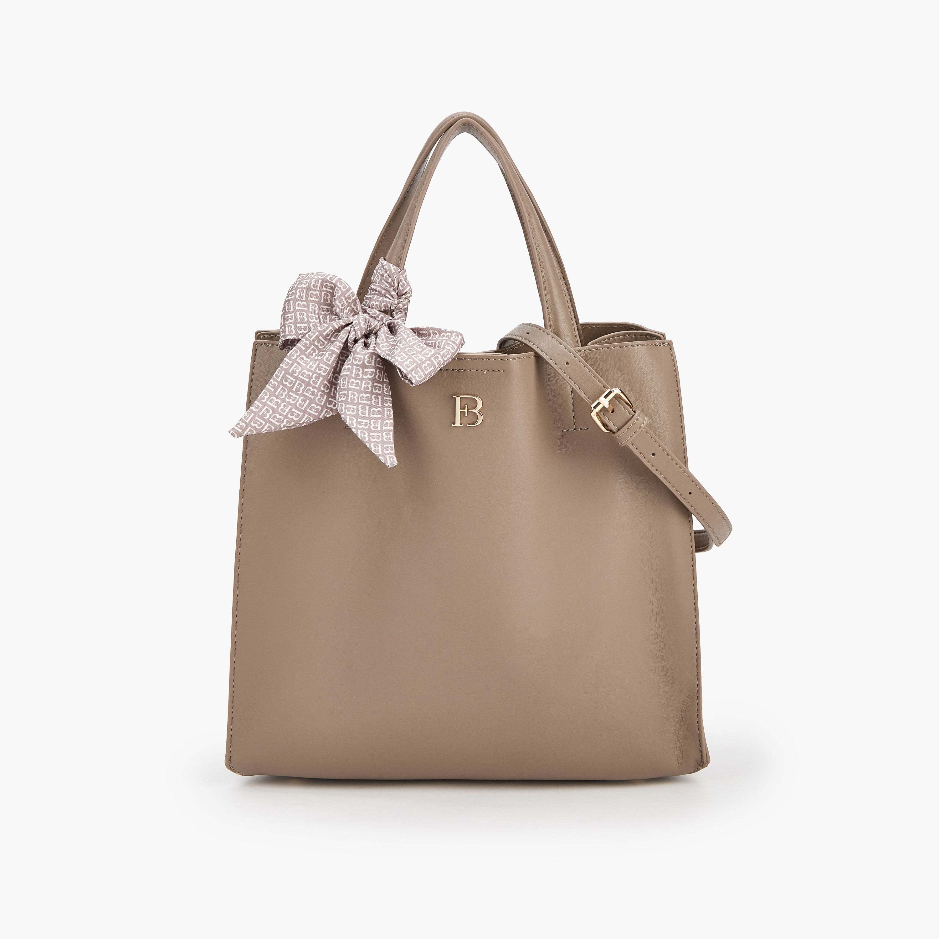 Flora Bella Double Handle Tote Bag with Scarf Accent-women-bagsandwallets-handbags-image-1