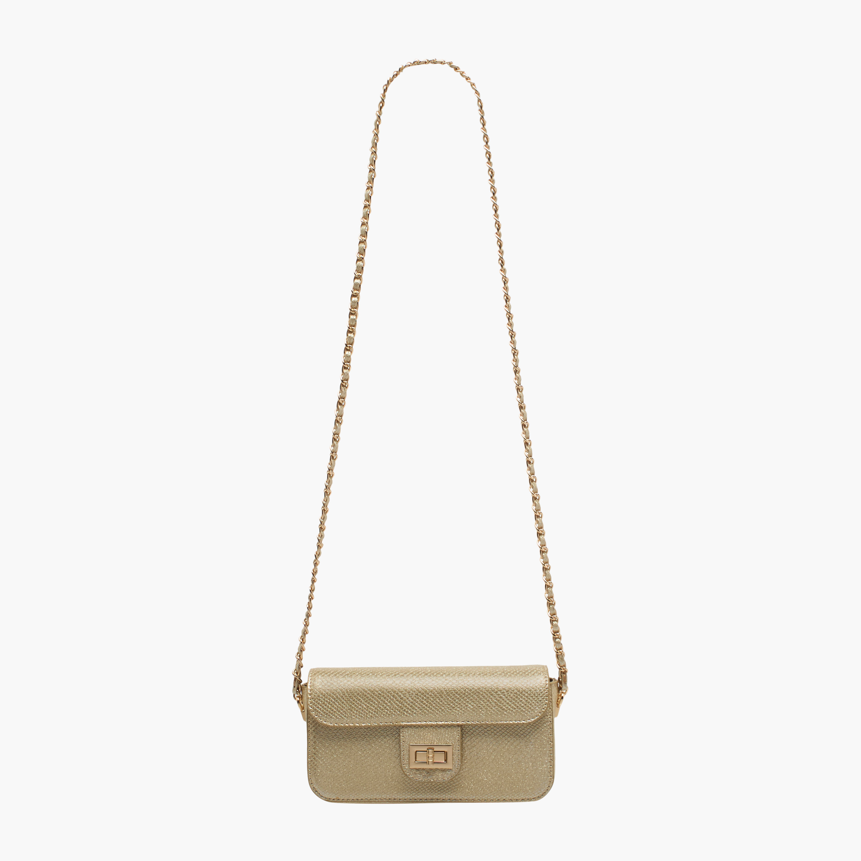 شنطة كروس بودي بارزة الملمس بحزام سلسلة من فلورا بيلا-women-bagsandwallets-handbags-image-2
