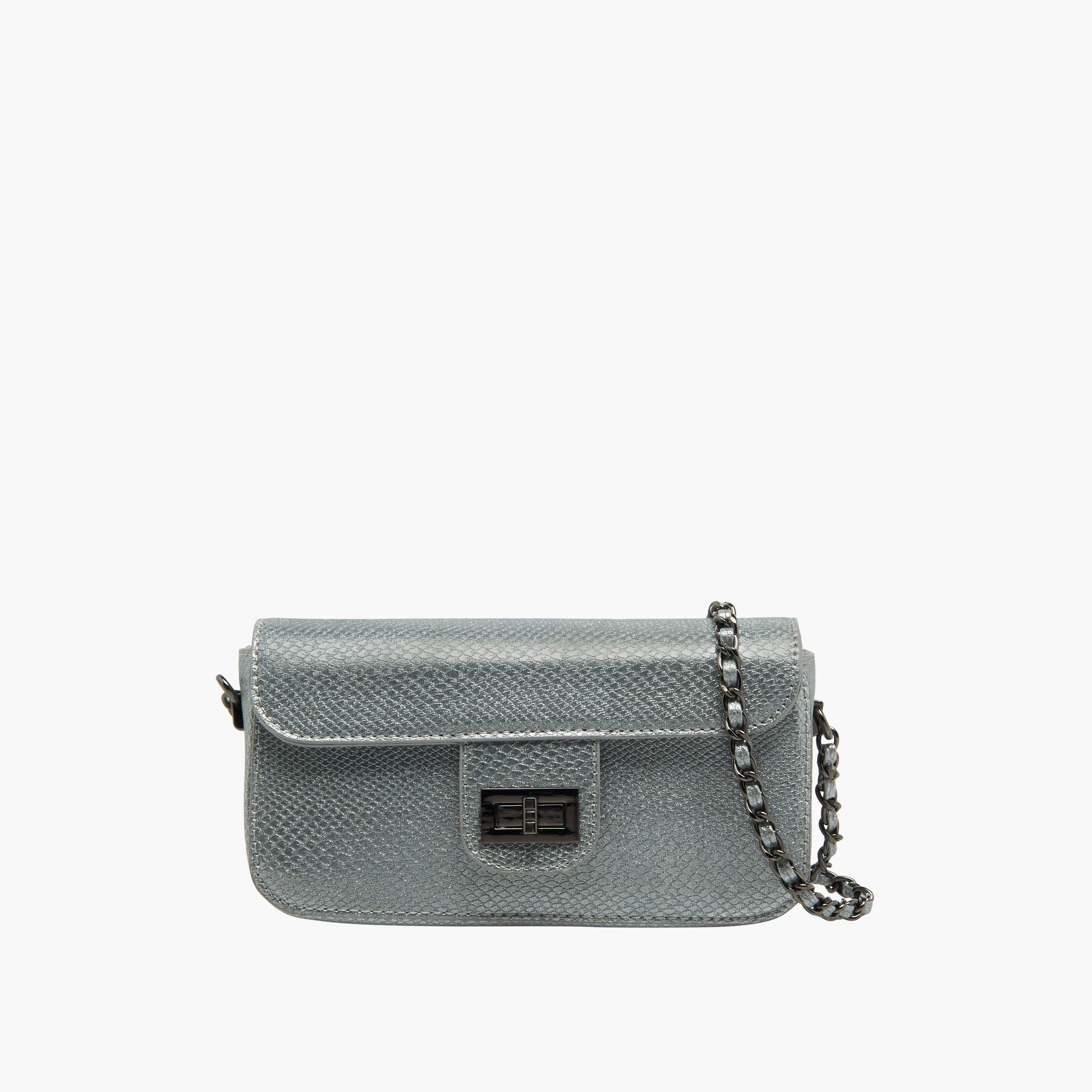 شنطة كروس بودي بارزة الملمس بحزام سلسلة من فلورا بيلا-women-bagsandwallets-handbags-image-1