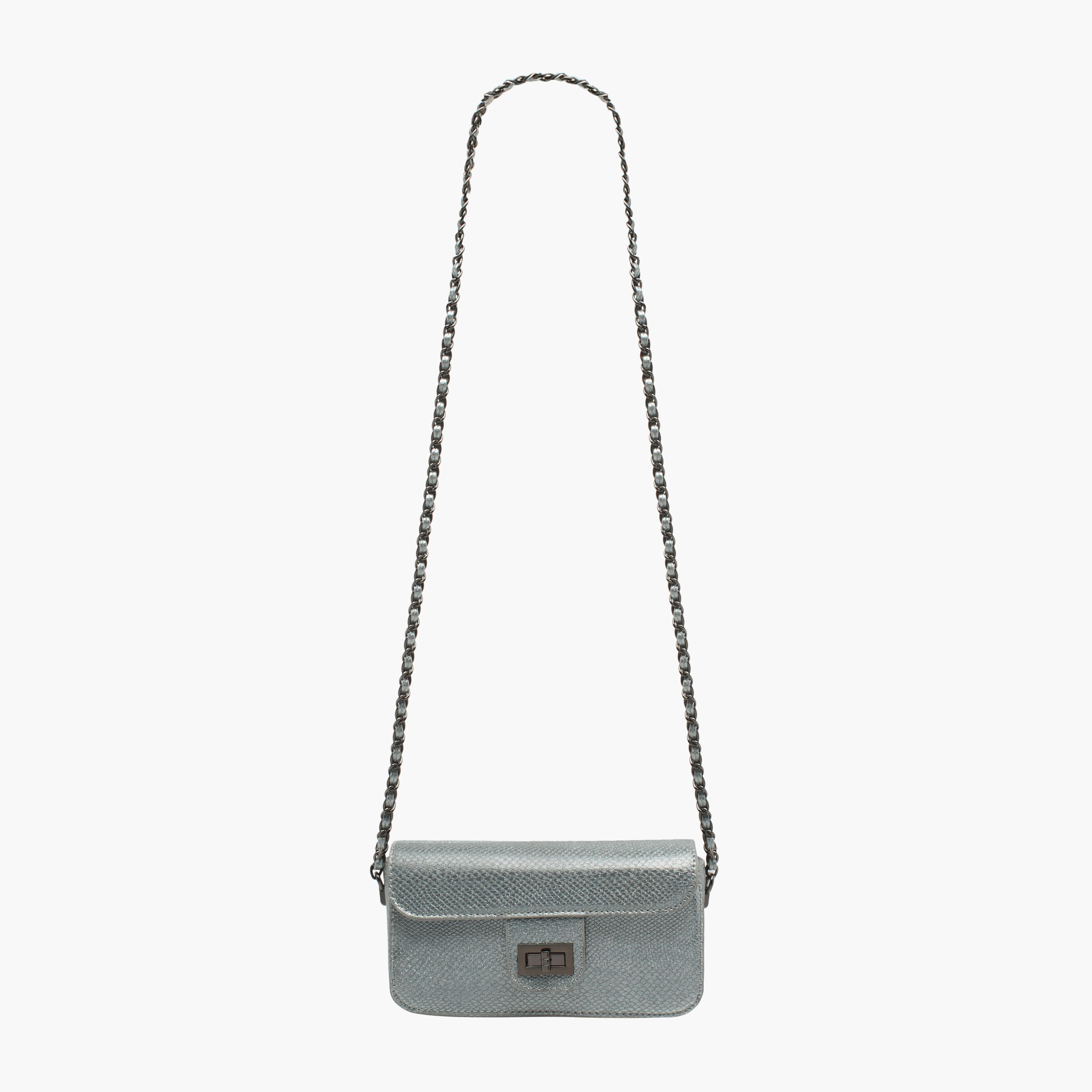 شنطة كروس بودي بارزة الملمس بحزام سلسلة من فلورا بيلا-women-bagsandwallets-handbags-image-2
