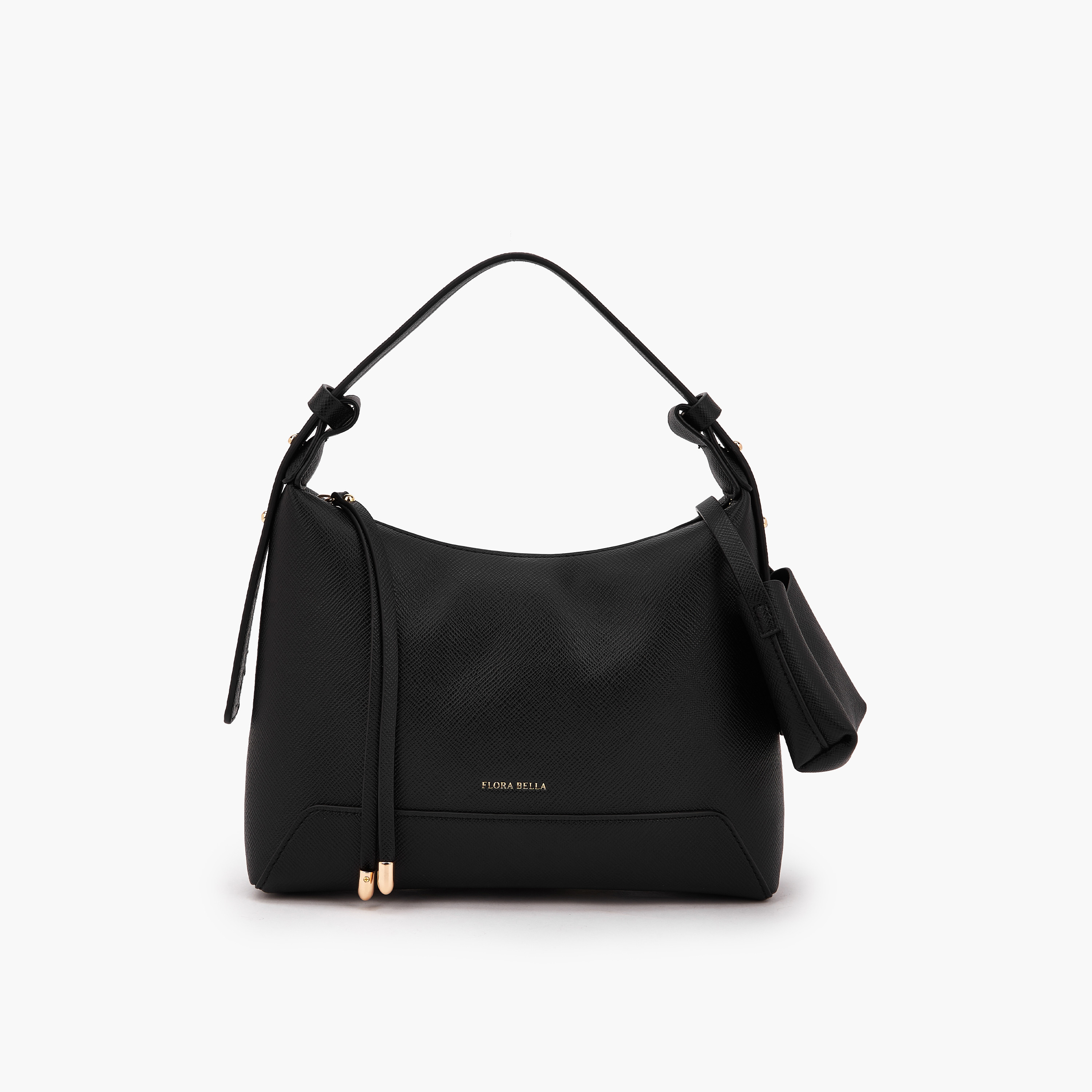 شنطة كتف بارزة الملمس بتفاصيل زينة جيب من فلورا بيلا-women-bagsandwallets-handbags-image-1