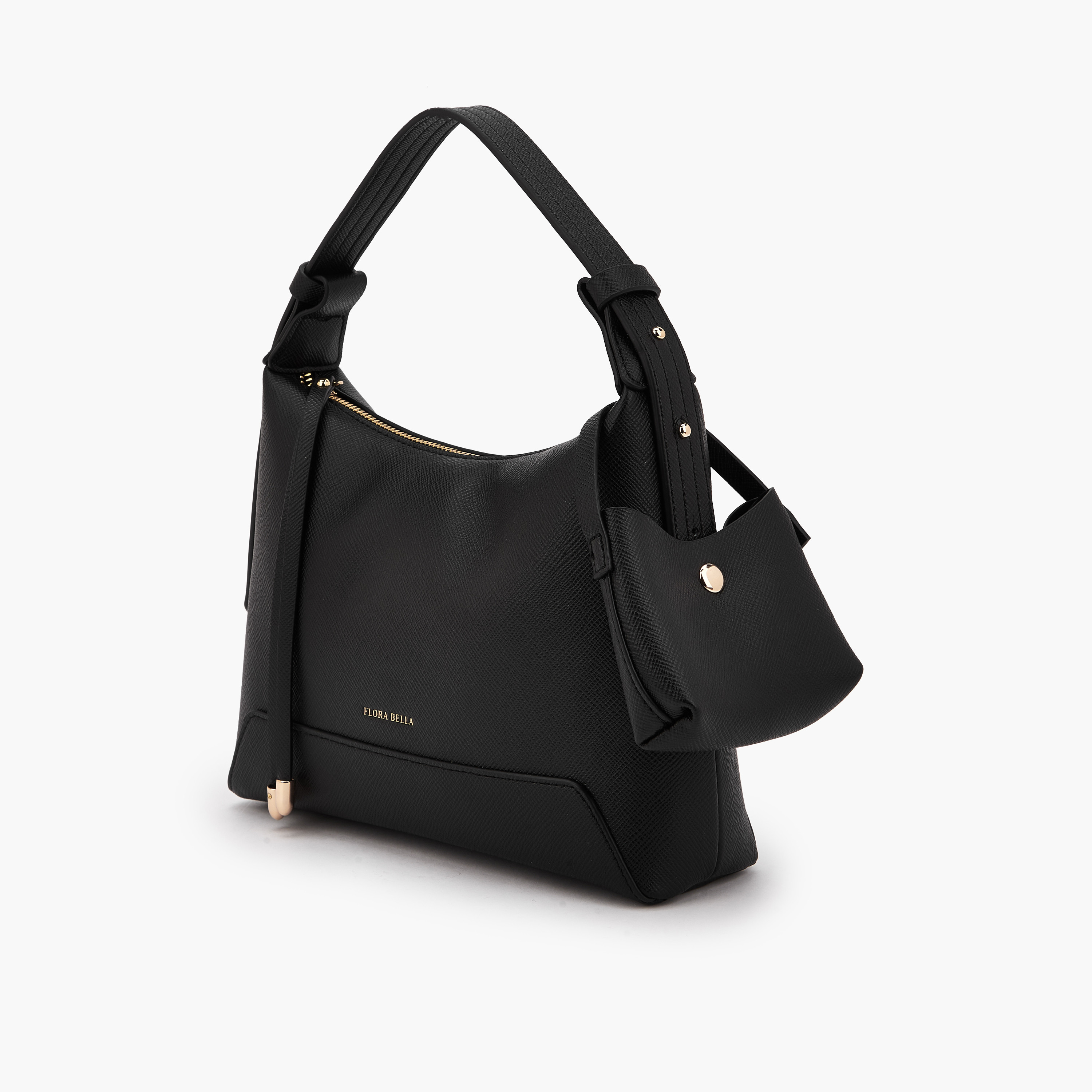 شنطة كتف بارزة الملمس بتفاصيل زينة جيب من فلورا بيلا-women-bagsandwallets-handbags-image-5