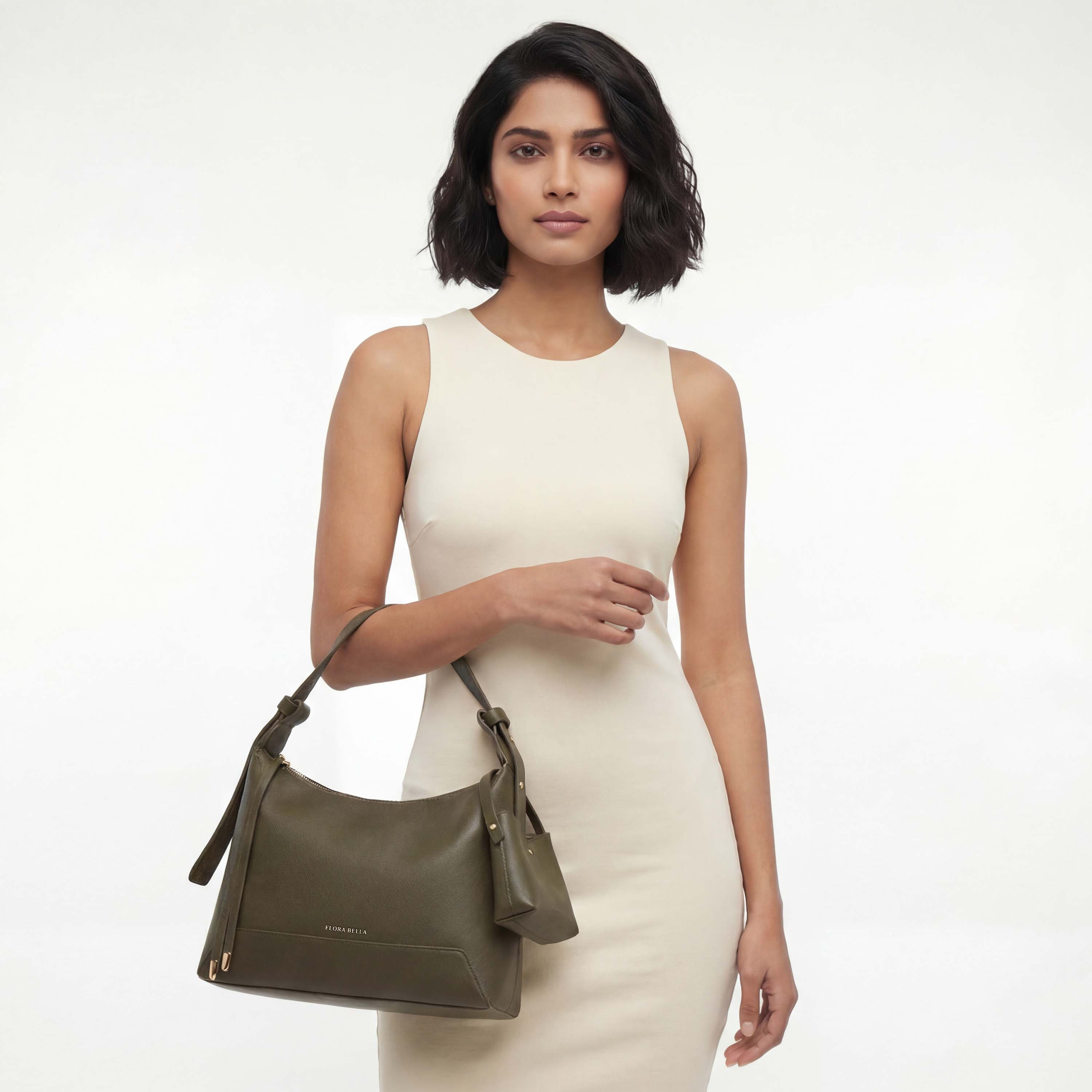 شنطة كتف بارزة الملمس بتفاصيل زينة جيب من فلورا بيلا-women-bagsandwallets-handbags-image-2