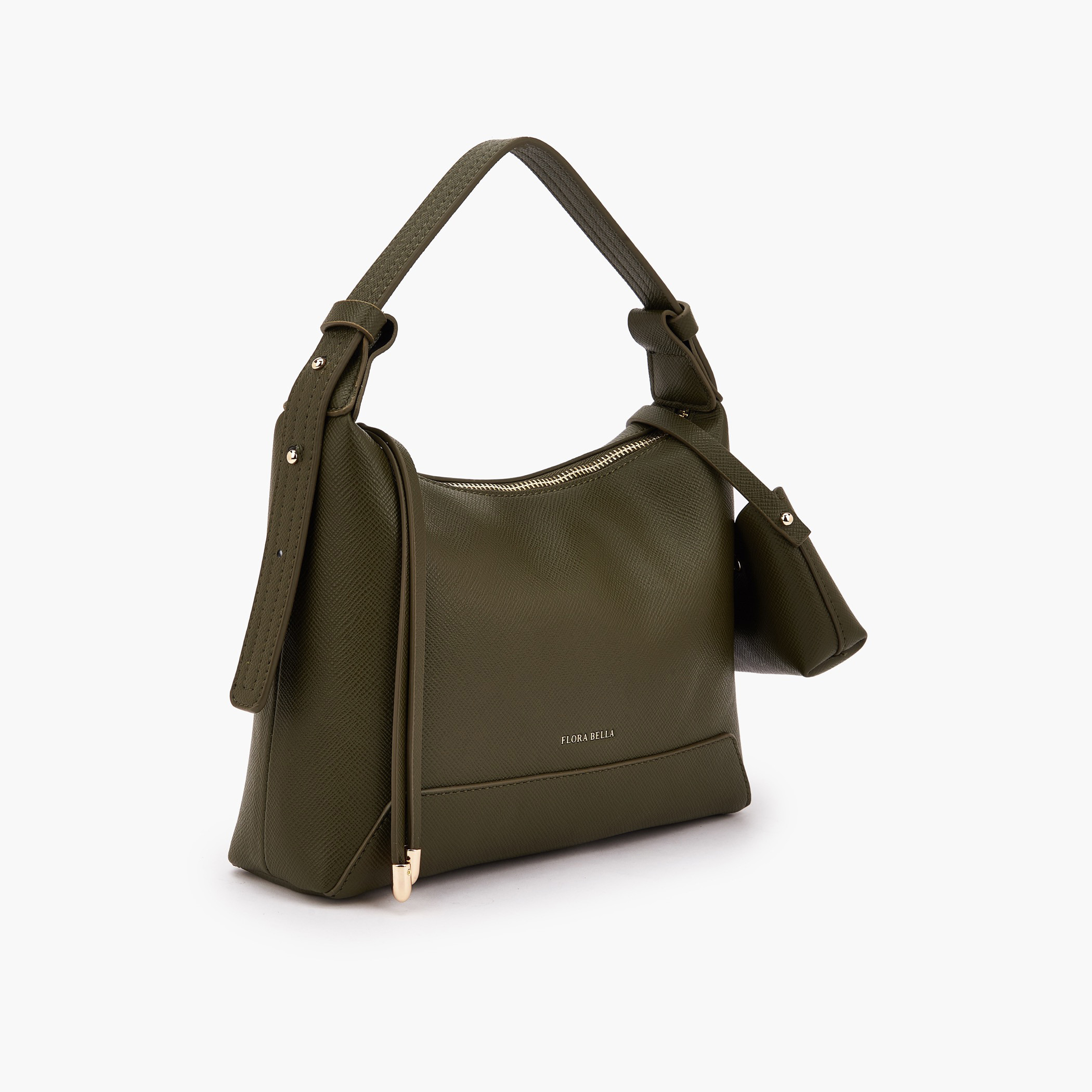 شنطة كتف بارزة الملمس بتفاصيل زينة جيب من فلورا بيلا-women-bagsandwallets-handbags-image-3
