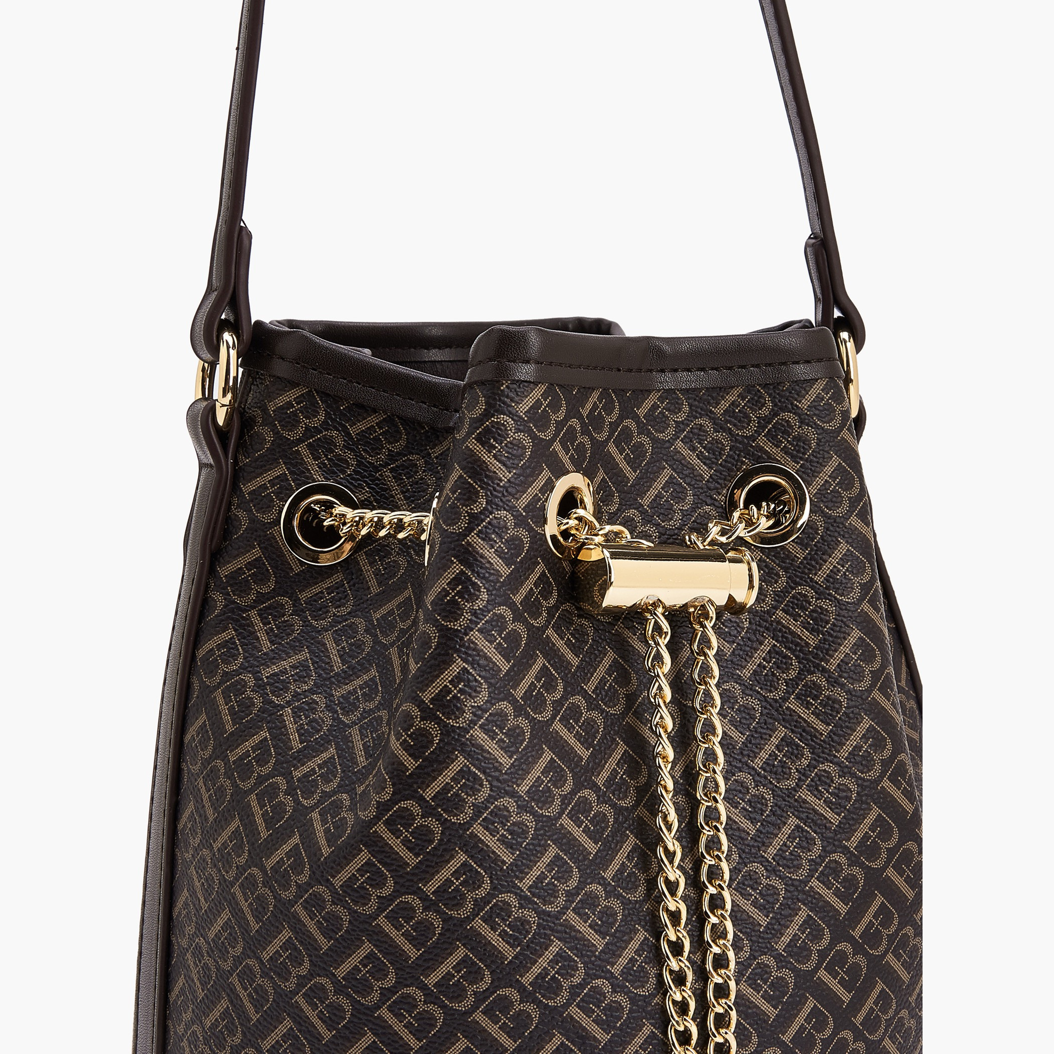 شنطة دلو بطبعات مونوجرام مع شنطة صغيرة من فلورا بيلا-women-bagsandwallets-handbags-image-5