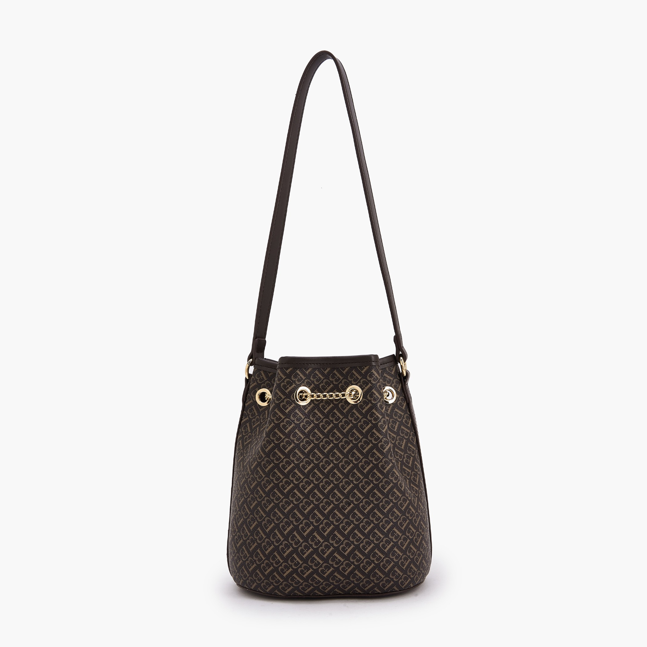 شنطة دلو بطبعات مونوجرام مع شنطة صغيرة من فلورا بيلا-women-bagsandwallets-handbags-image-6