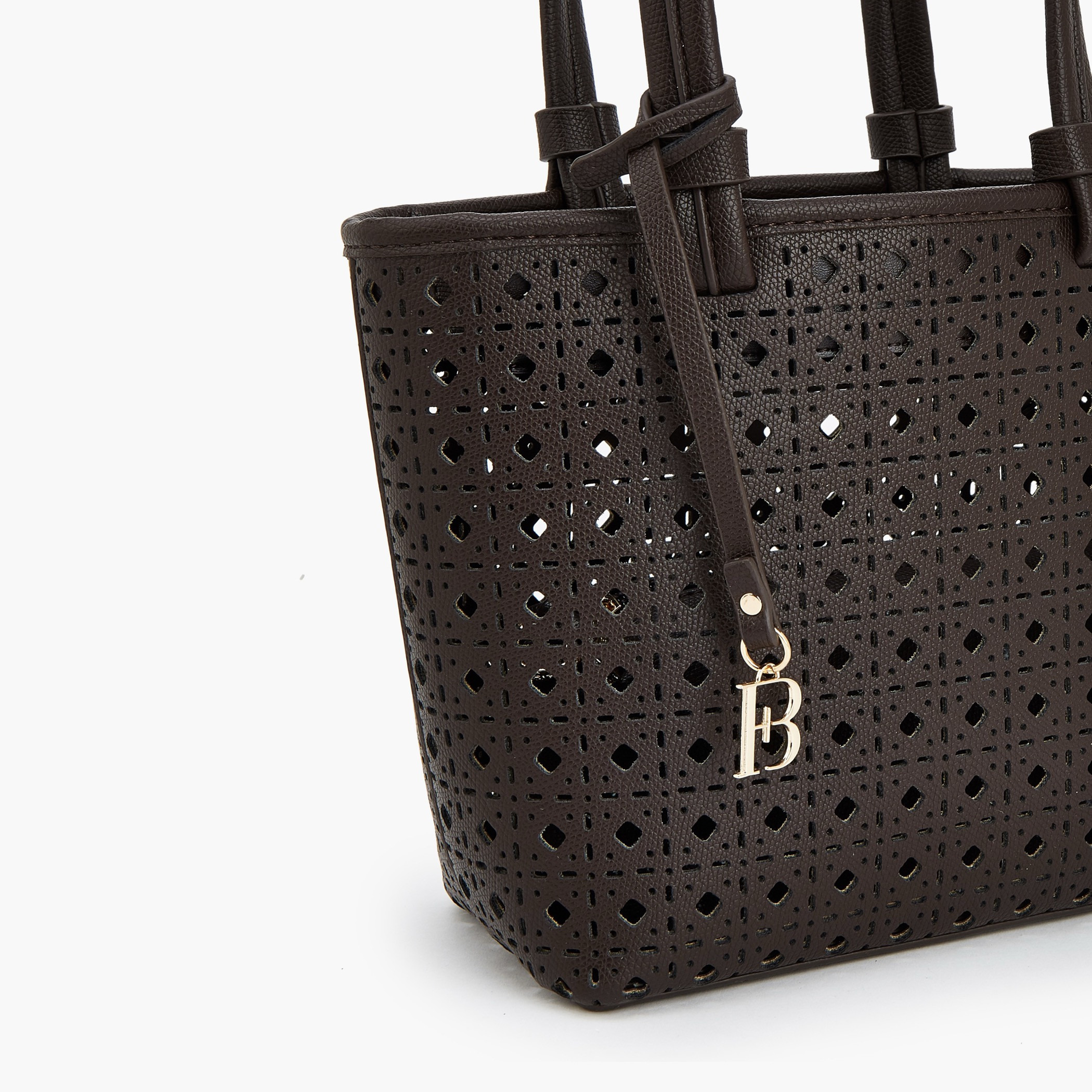 شنطة توتي بتصاميم مفرغة بالليزر مع شنطة كروس بودي من فلورا بيلا-women-bagsandwallets-handbags-image-6