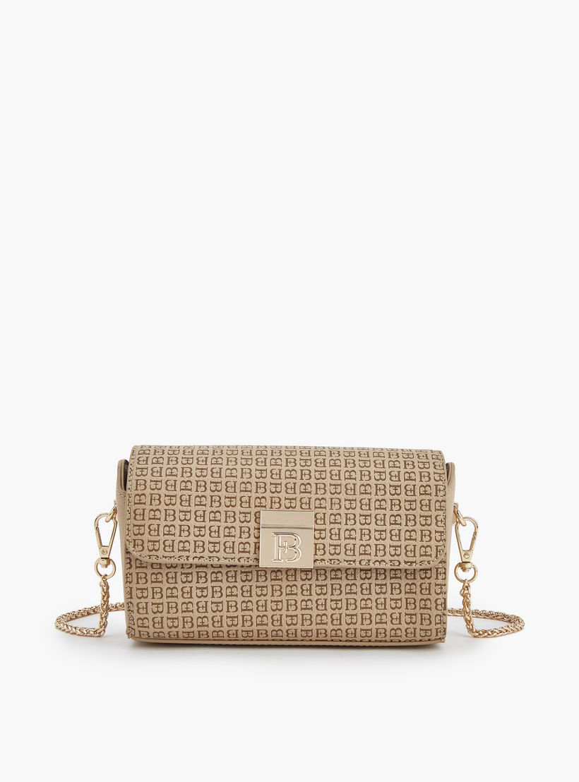 Flora Bella Monogram Print Crossbody Bag with Chain Strap-women-bagsandwallets-handbags-image-2