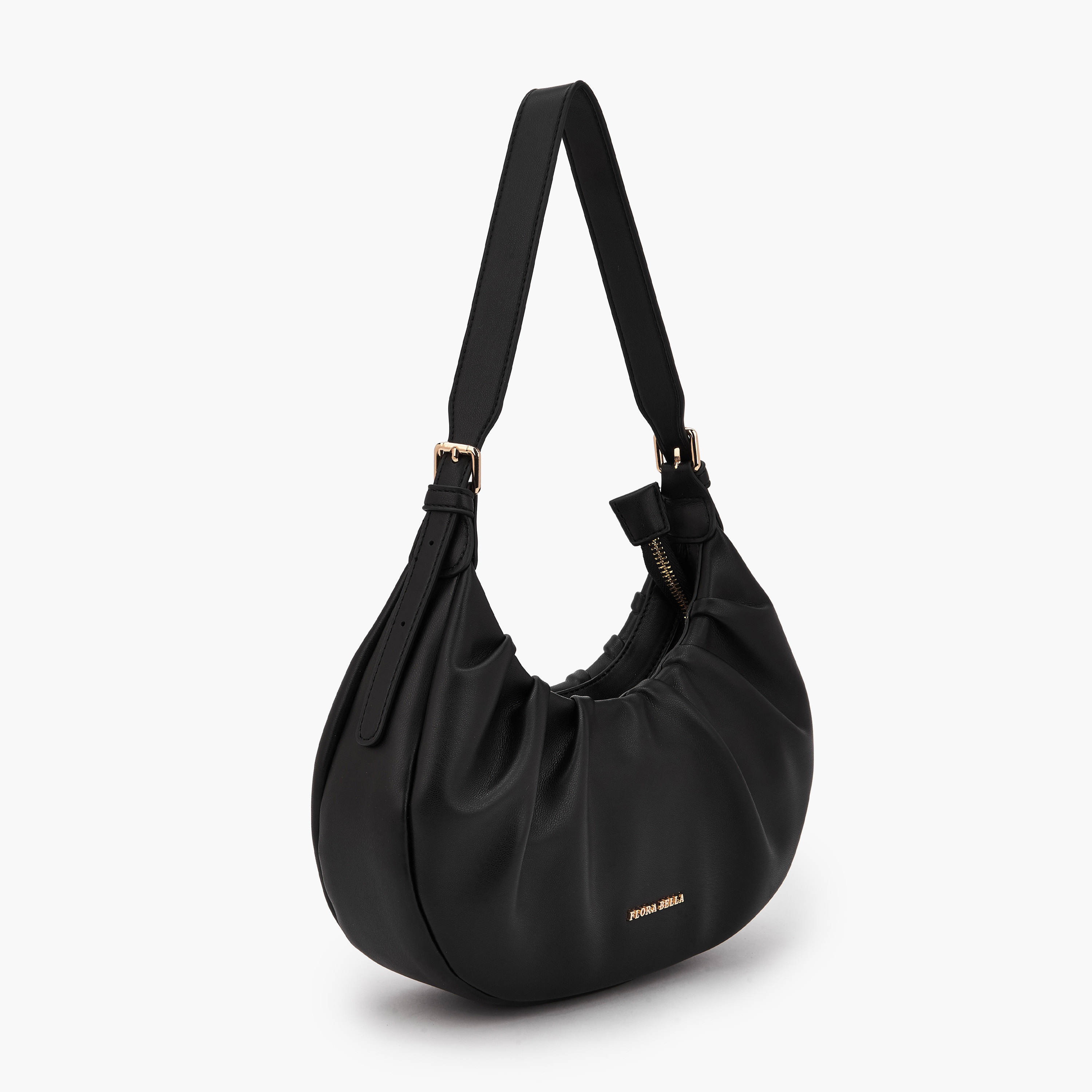 شنطة كتف بكشكش وسحاب إغلاق من فلورا بيلا-women-bagsandwallets-handbags-image-3