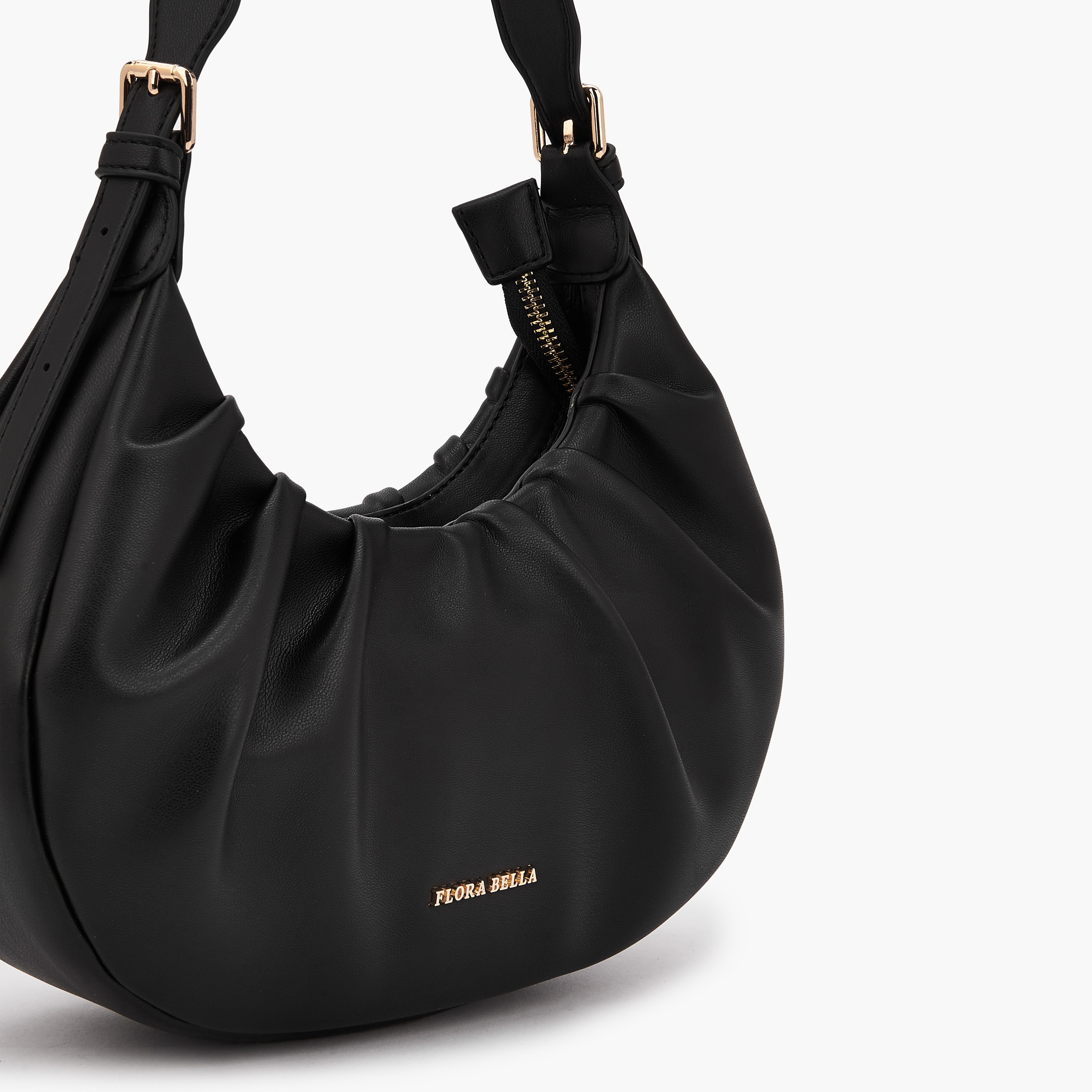 شنطة كتف بكشكش وسحاب إغلاق من فلورا بيلا-women-bagsandwallets-handbags-image-6