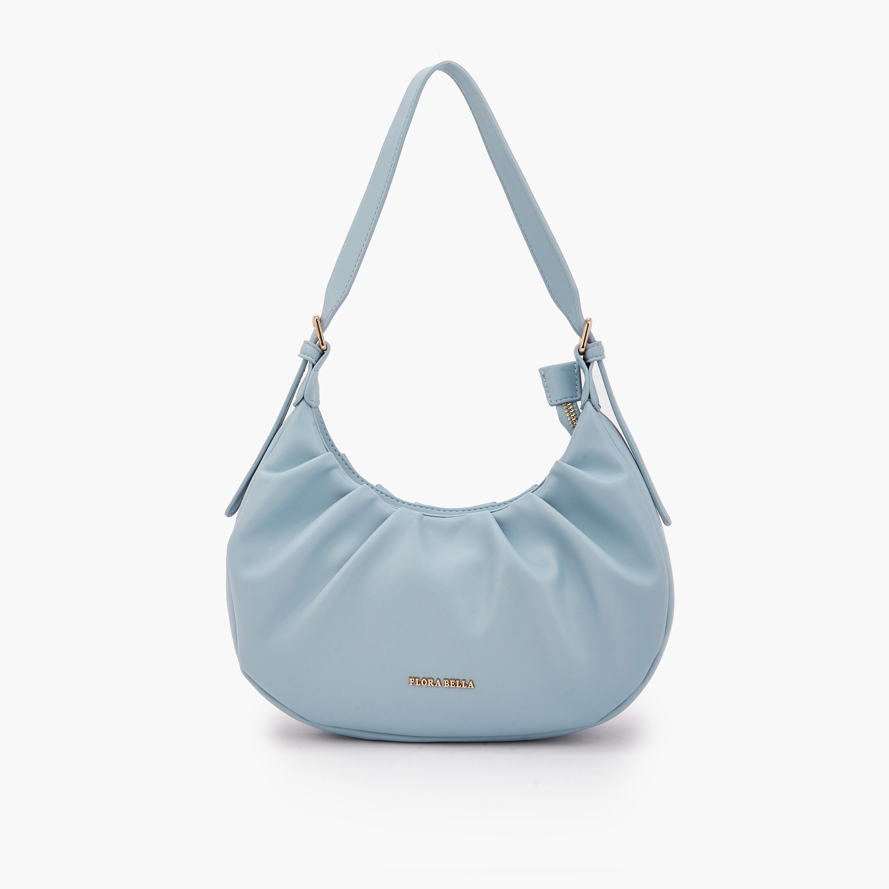 شنطة كتف بكشكش وسحاب إغلاق من فلورا بيلا-women-bagsandwallets-handbags-image-1