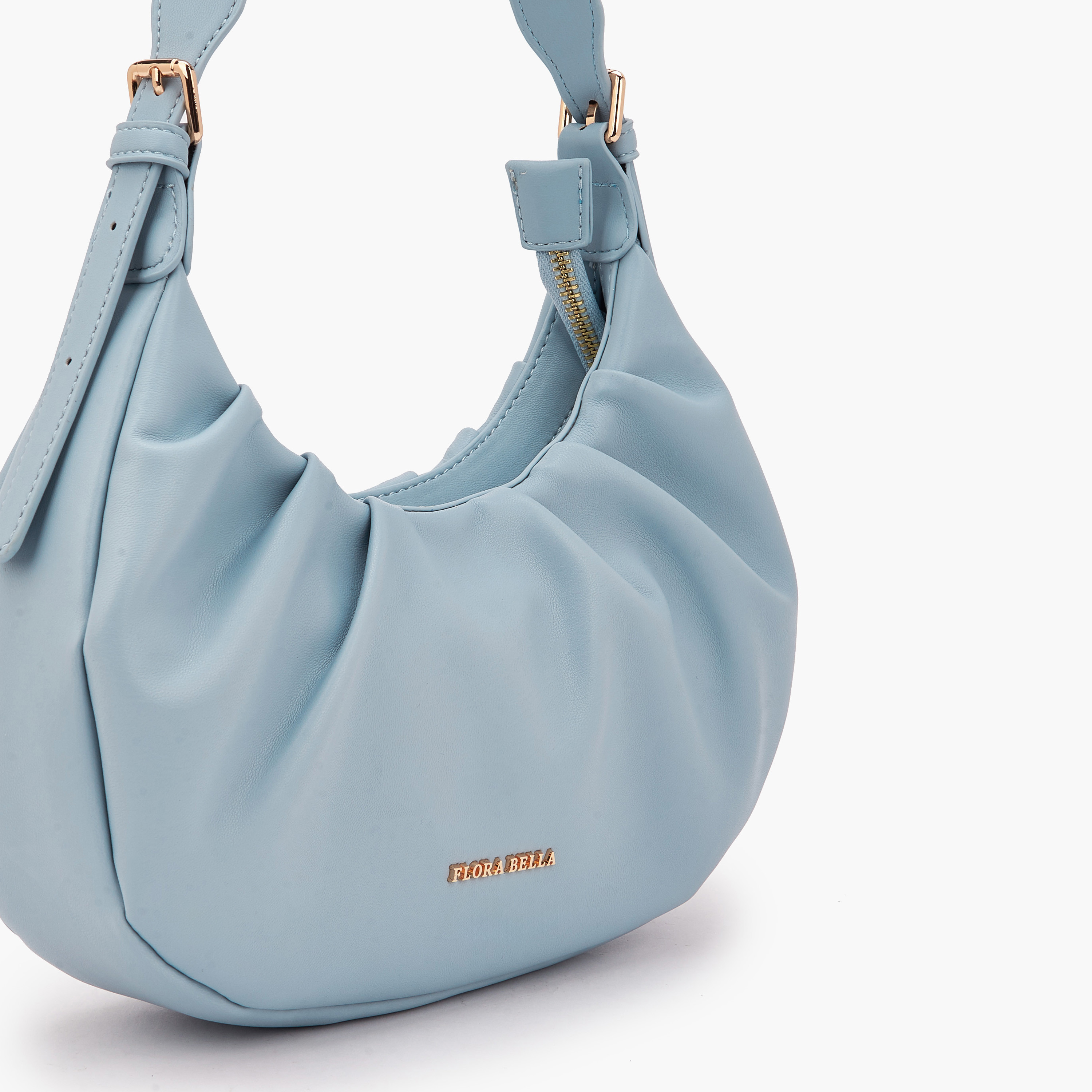 شنطة كتف بكشكش وسحاب إغلاق من فلورا بيلا-women-bagsandwallets-handbags-image-6