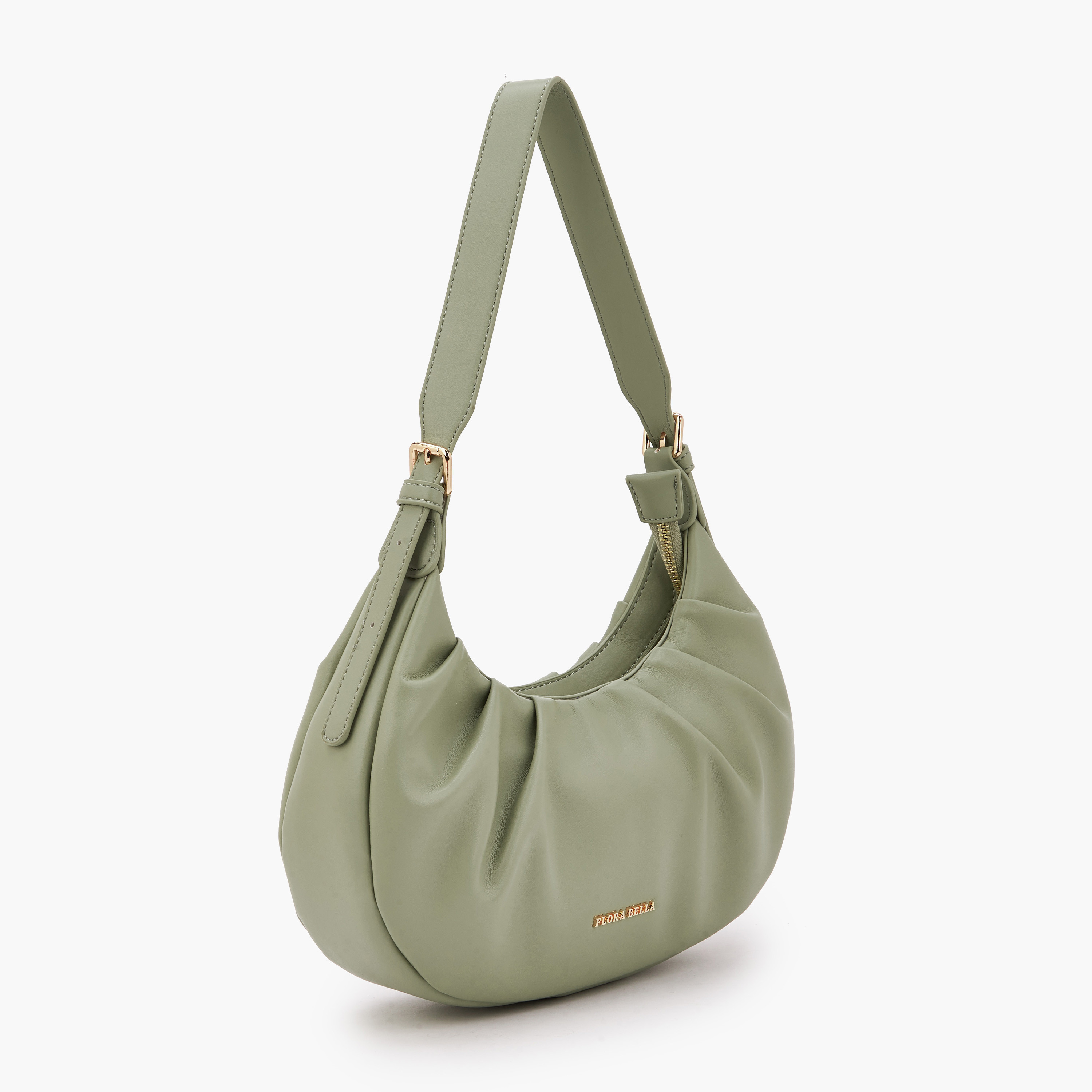 شنطة كتف بكشكش وسحاب إغلاق من فلورا بيلا-women-bagsandwallets-handbags-image-3