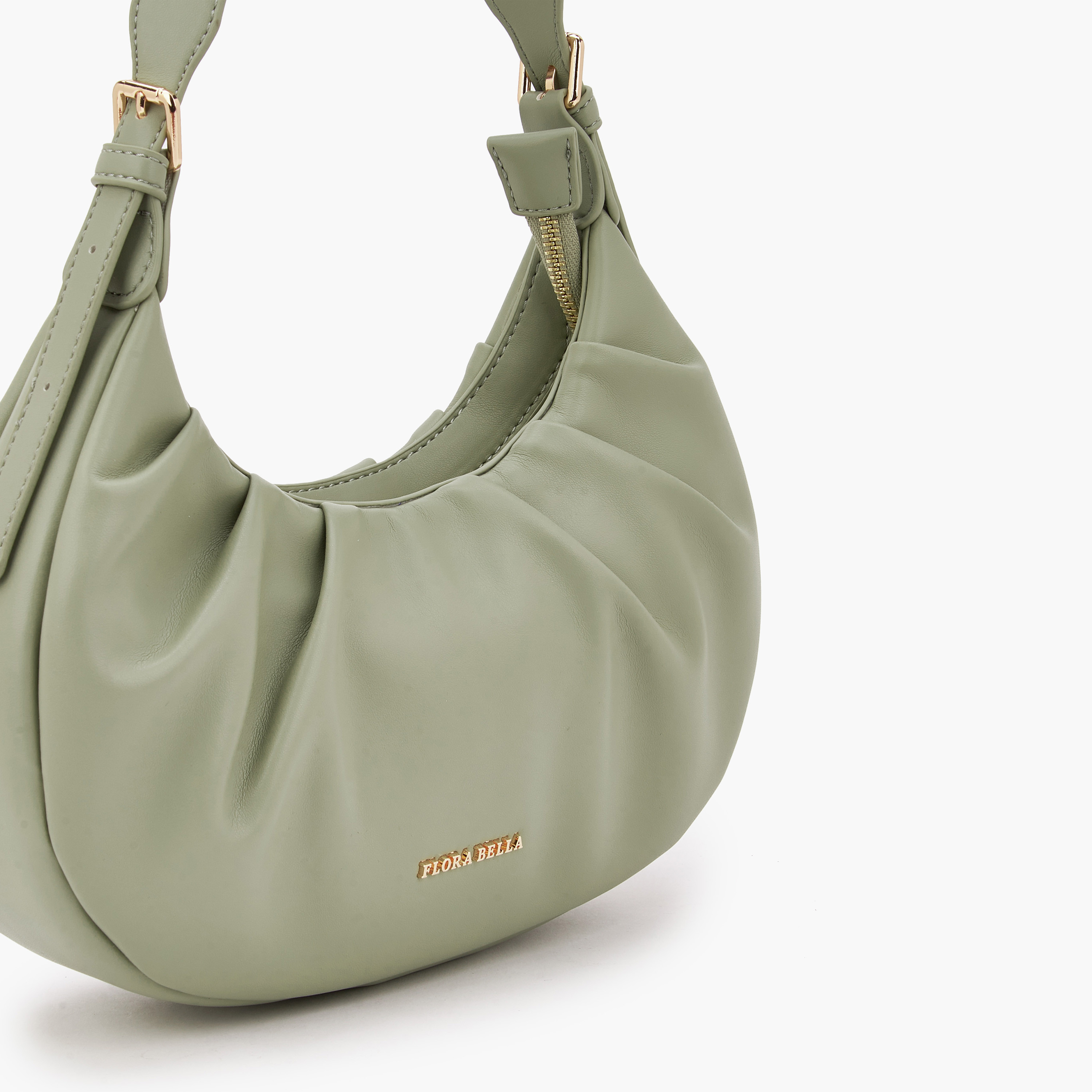 شنطة كتف بكشكش وسحاب إغلاق من فلورا بيلا-women-bagsandwallets-handbags-image-6