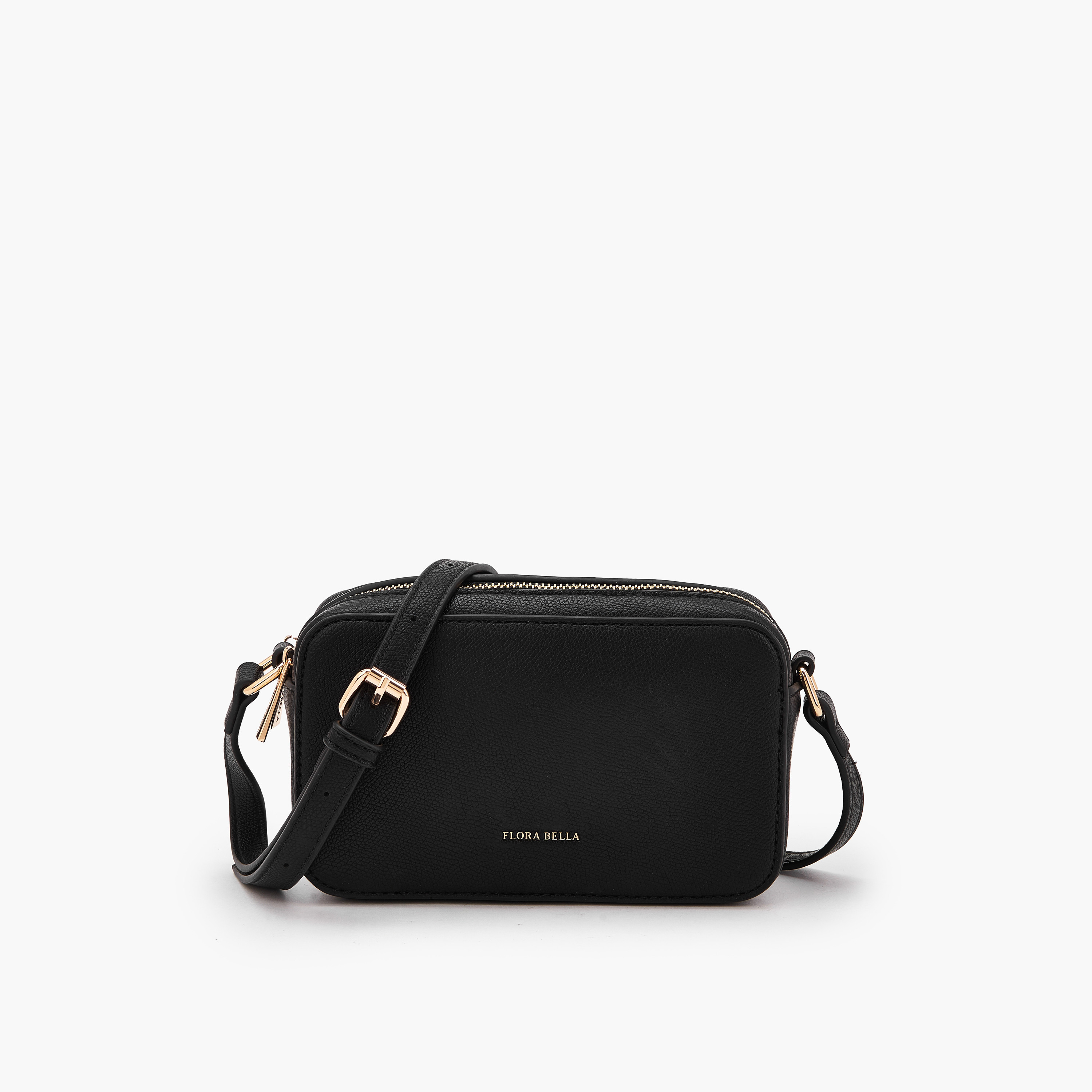 شنطة كروس بودي بارزة الملمس بحزام قابل للتعديل من فلورا بيلا-women-bagsandwallets-handbags-image-1