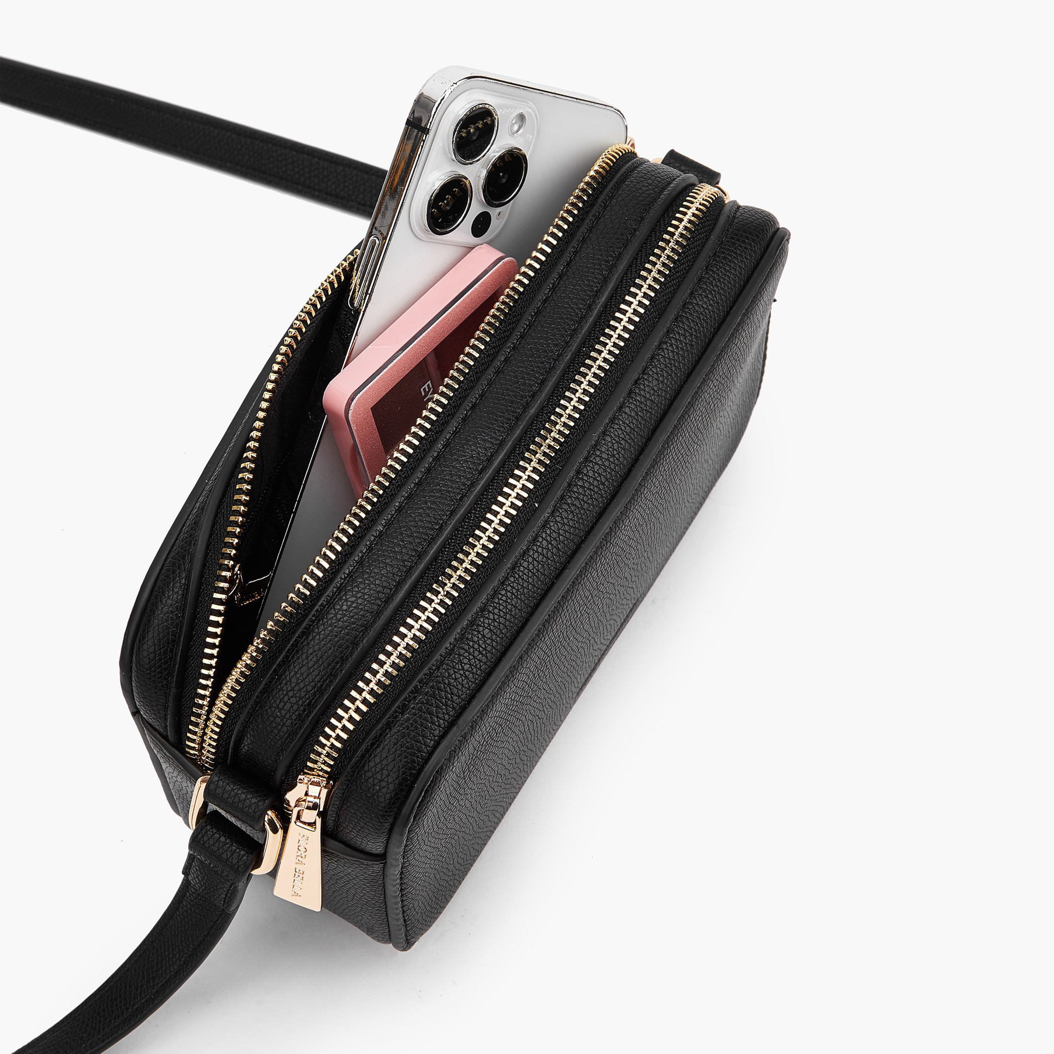 شنطة كروس بودي بارزة الملمس بحزام قابل للتعديل من فلورا بيلا-women-bagsandwallets-handbags-image-8
