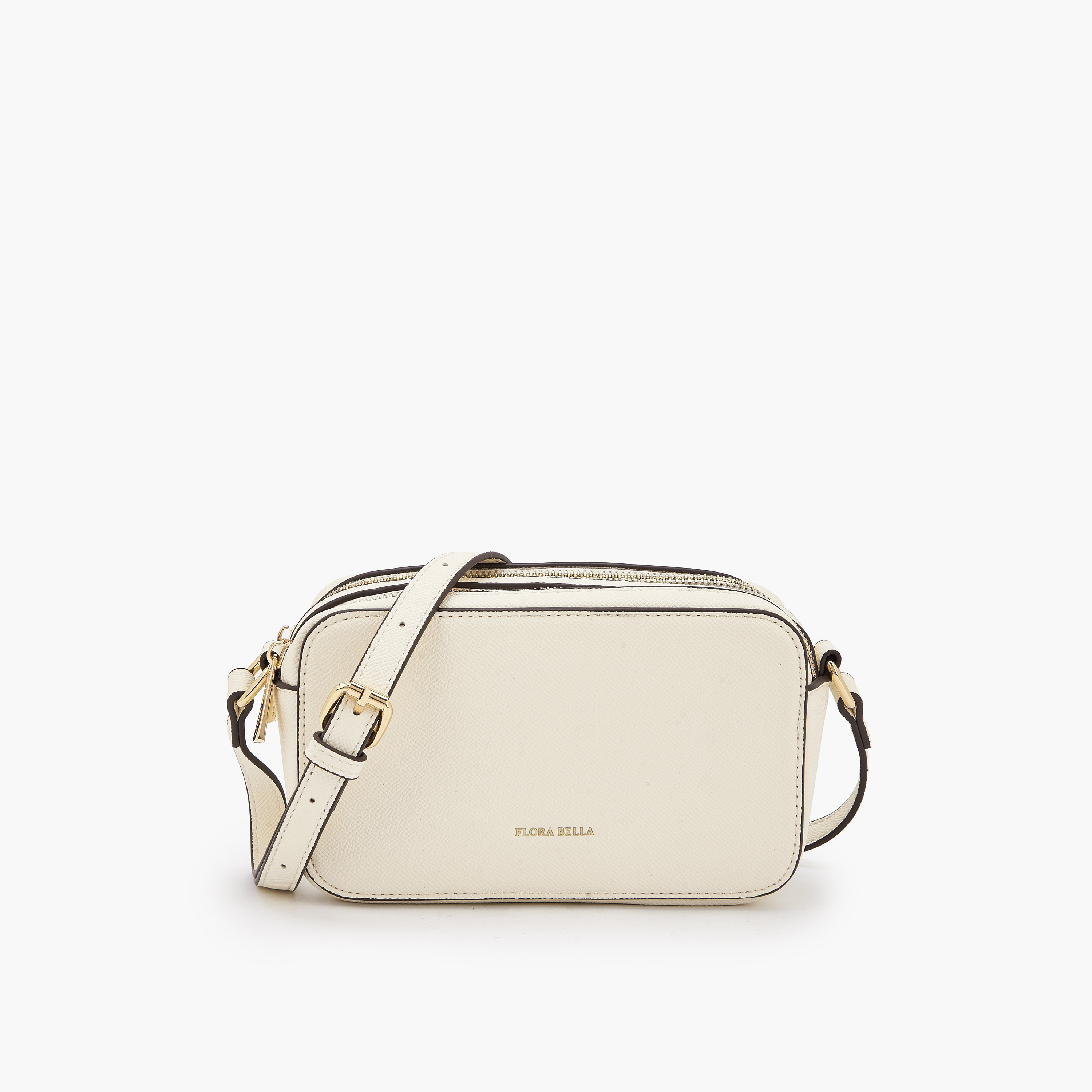 شنطة كروس بودي بارزة الملمس بحزام قابل للتعديل من فلورا بيلا-women-bagsandwallets-handbags-image-1